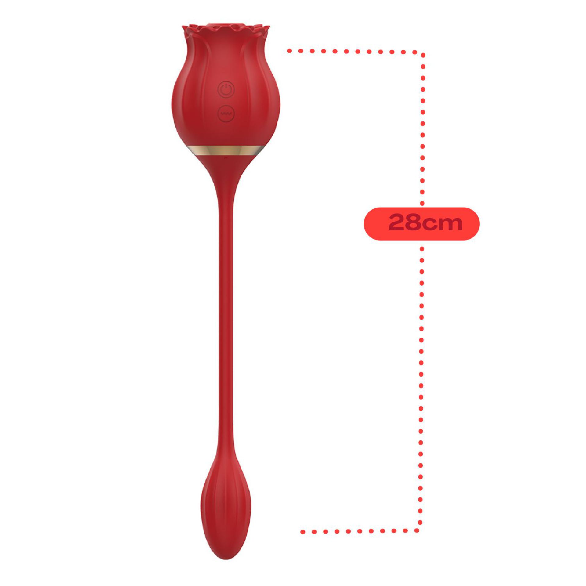 Luchtdruk vibrator roos vibrerend ei rood