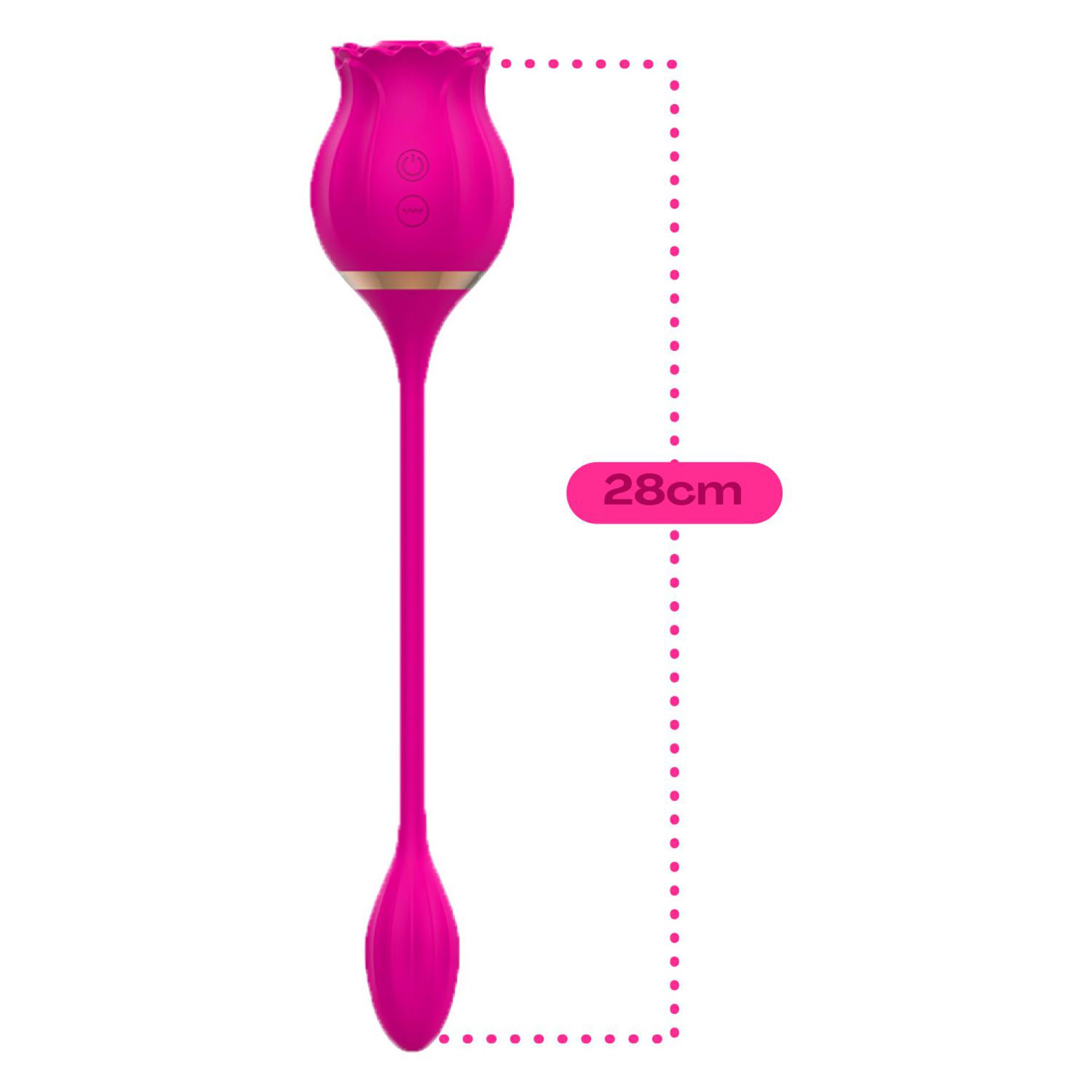 Luchtdruk vibrator roos vibrerend ei roze