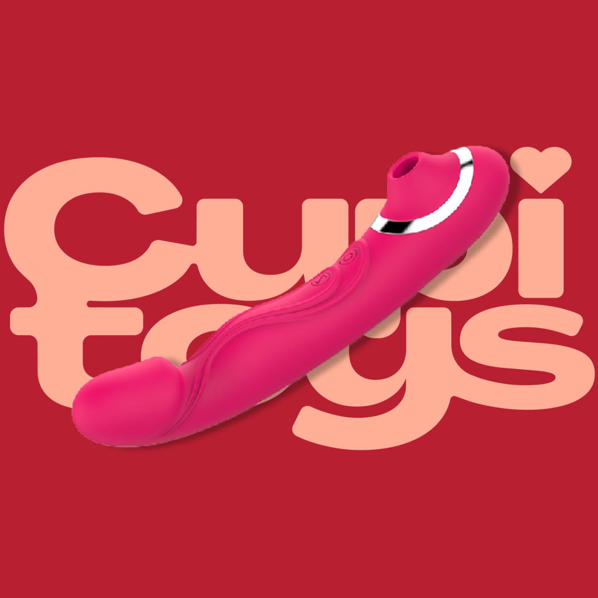 Luchtdruk vibrator 2in1 kopen 21,7cm roze