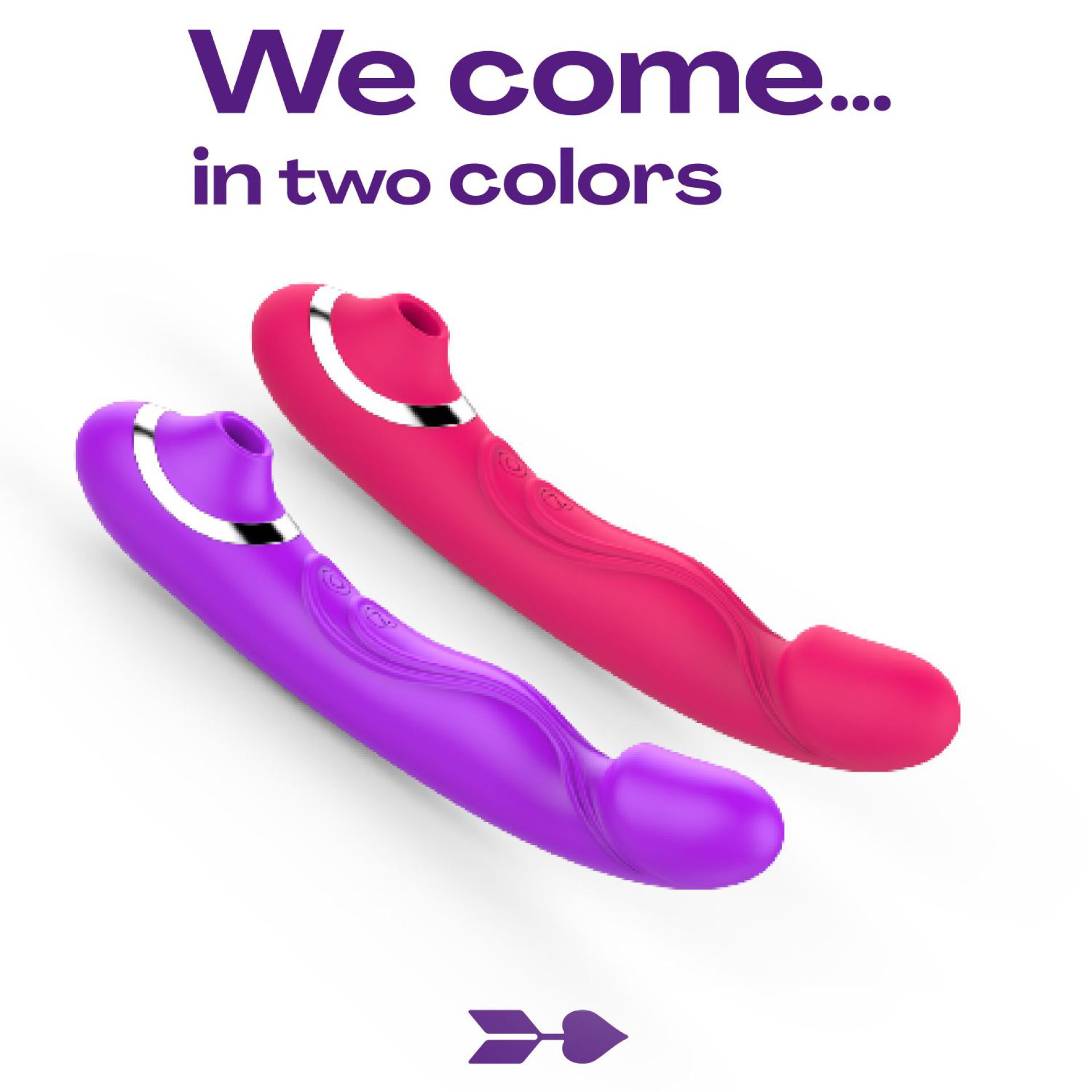 Luchtdruk vibrator 2in1 21,7cm kopen paars