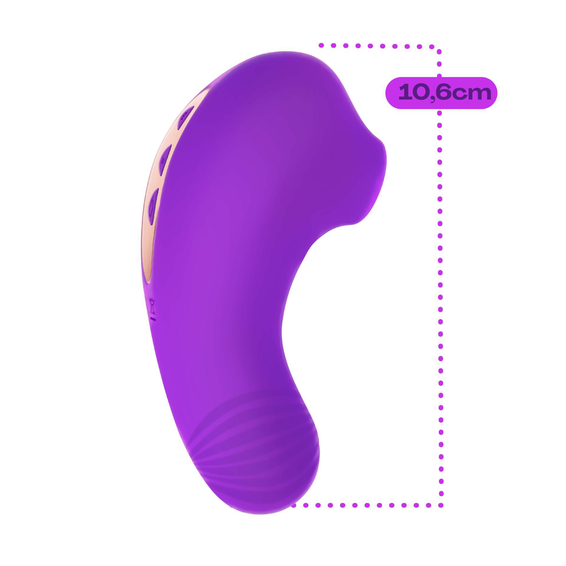 Luchtdruk vibrator10,6cm paars kopen
