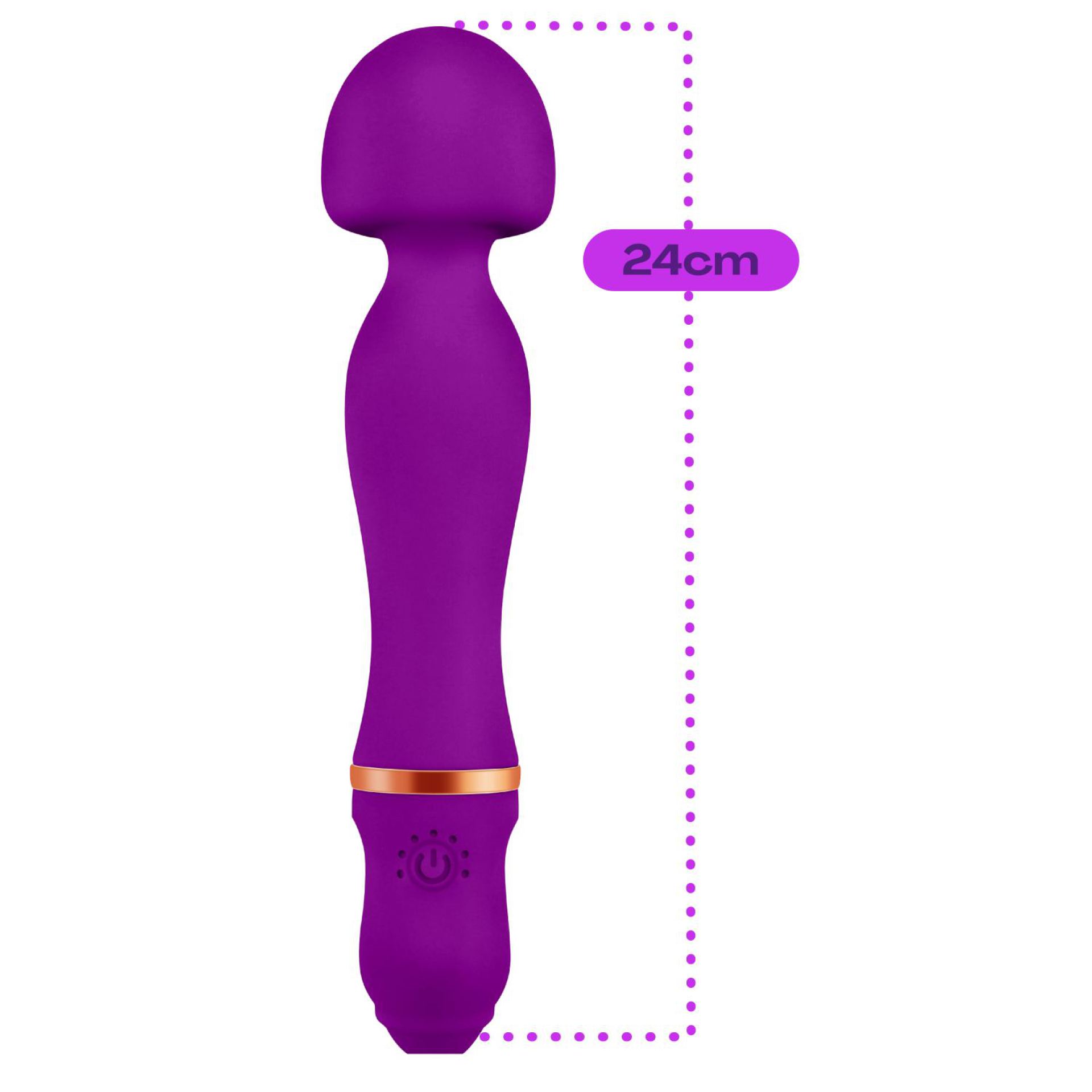 Wand vibrator 24cm paars kopen