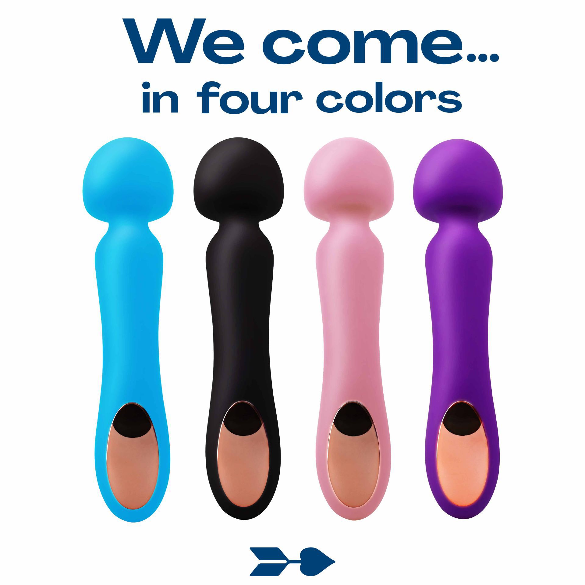 Wand vibrator 23,1cm blauw bestellen