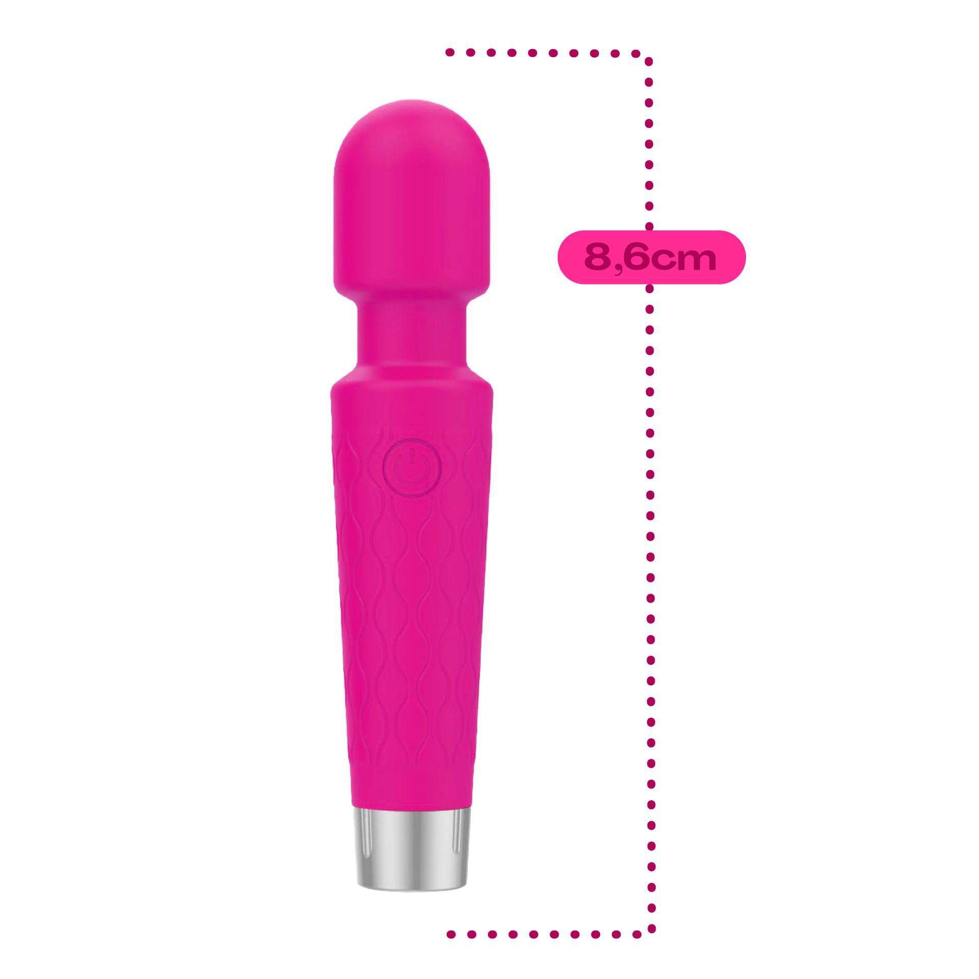 Wand vibrator 20cm roze kopen