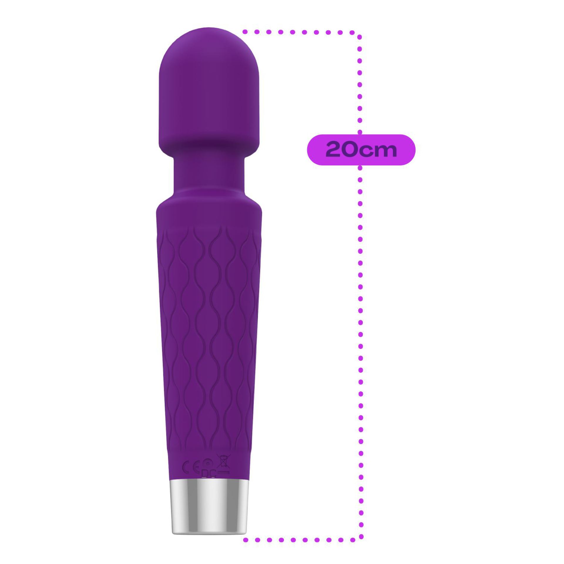 Wand vibrator 20cm paars kopen