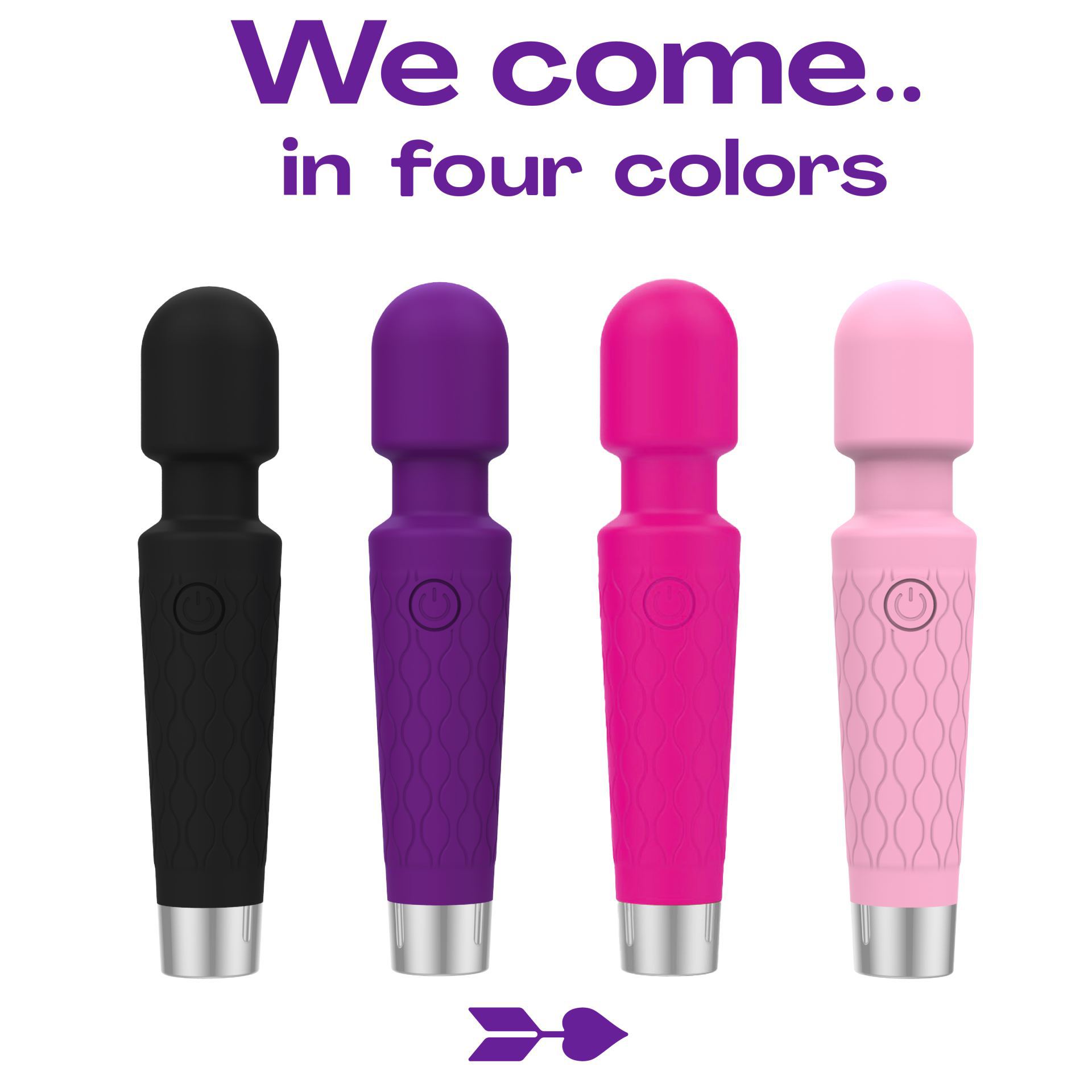 Wand vibrator 20cm paars bestellen