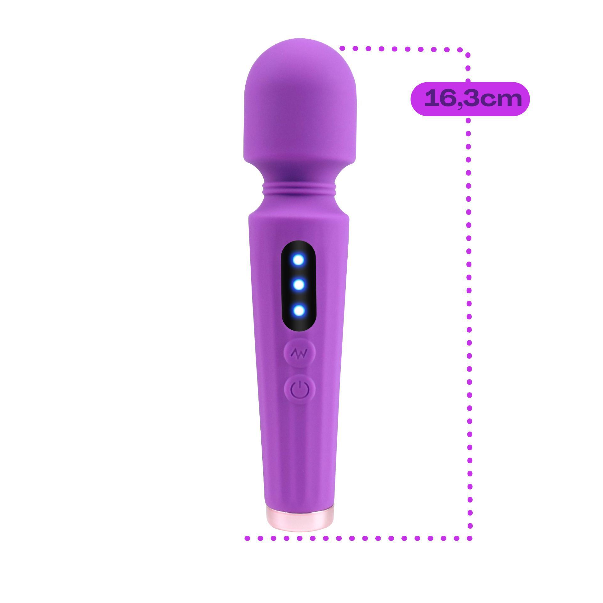 Wand vibrator groot 16,3cm paars kopen