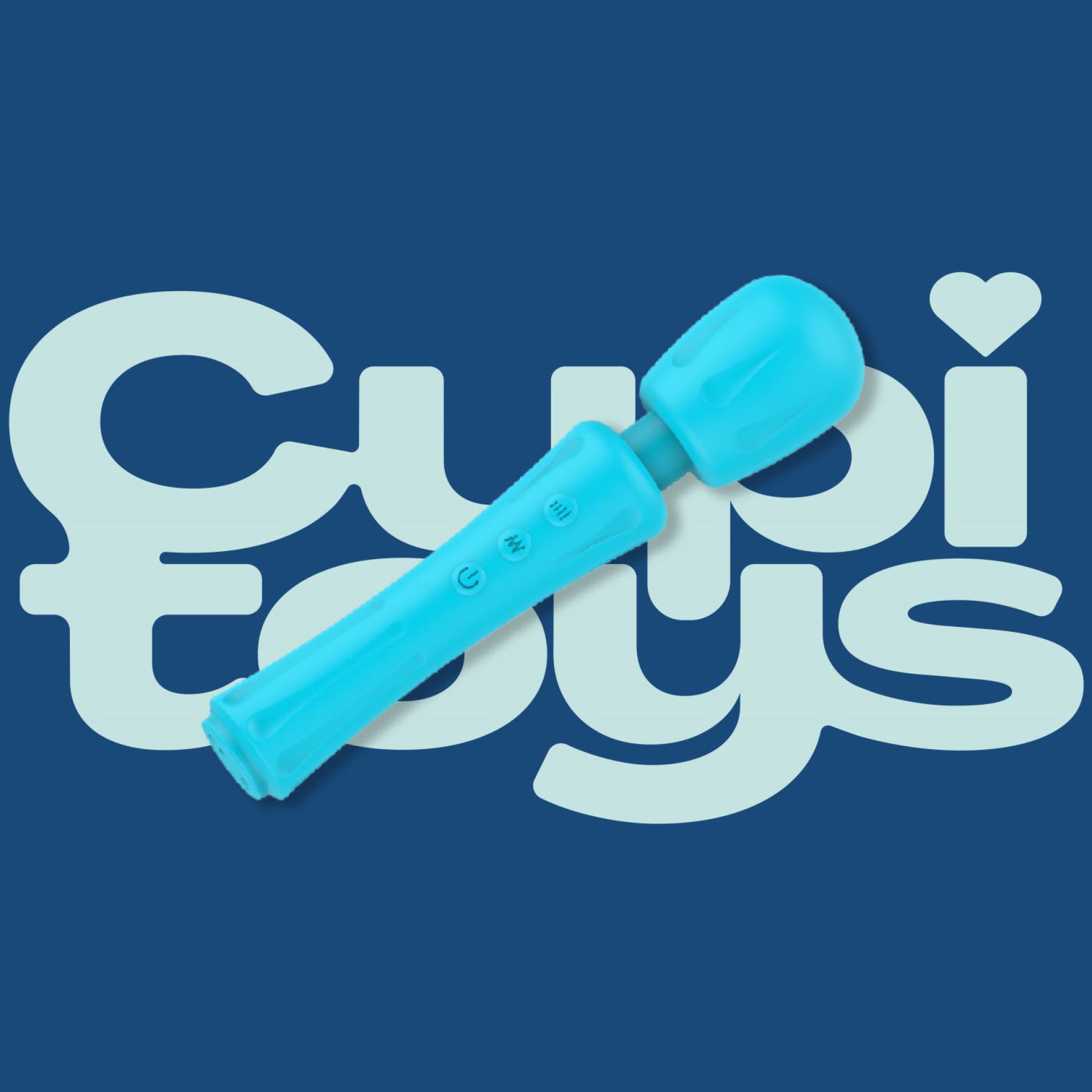 Wand vibrator 18,2cm lichtblauw online