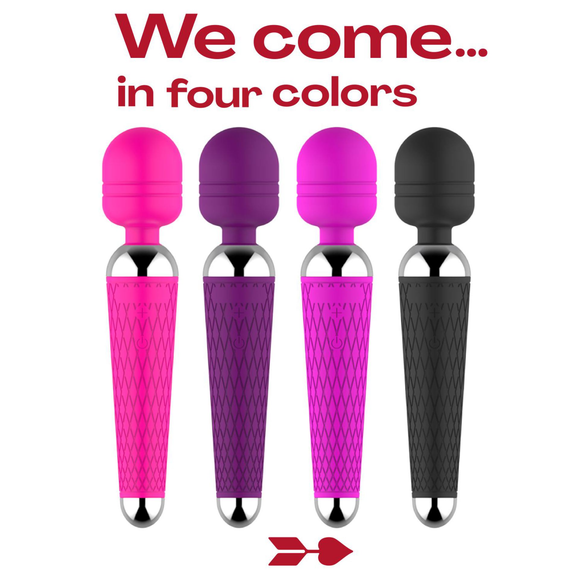 Wand vibrator met reliëf 20cm kopen roze