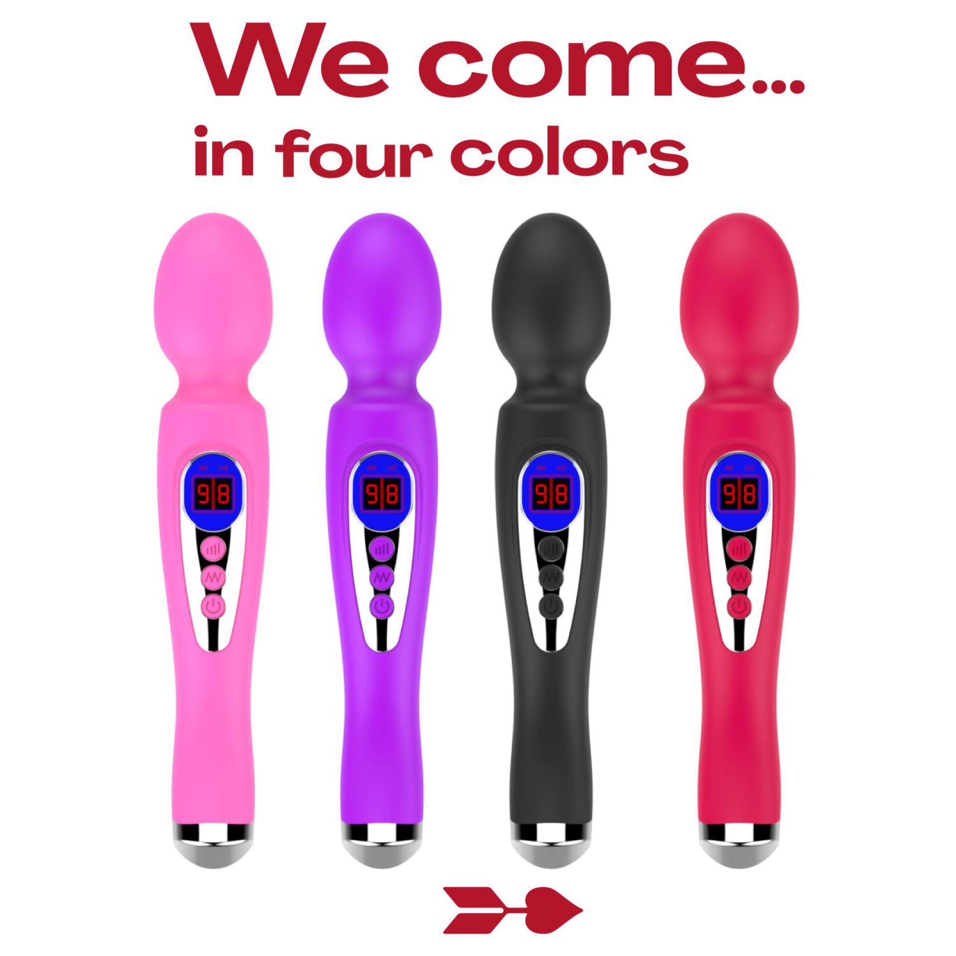 Wand vibrator 22,8cm roze bestellen