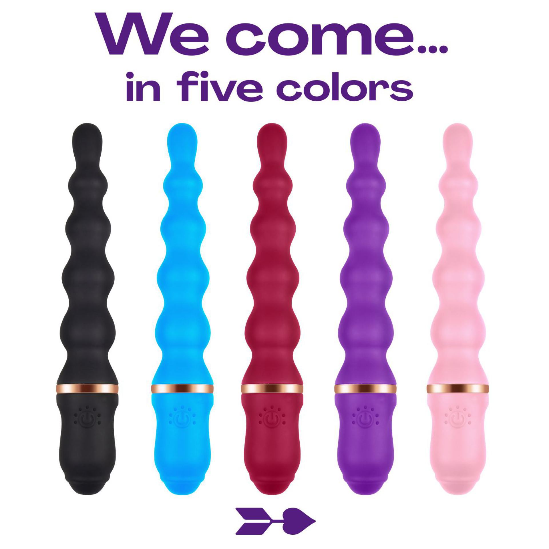 Anaal vibrator 24,9cm paars kleuren