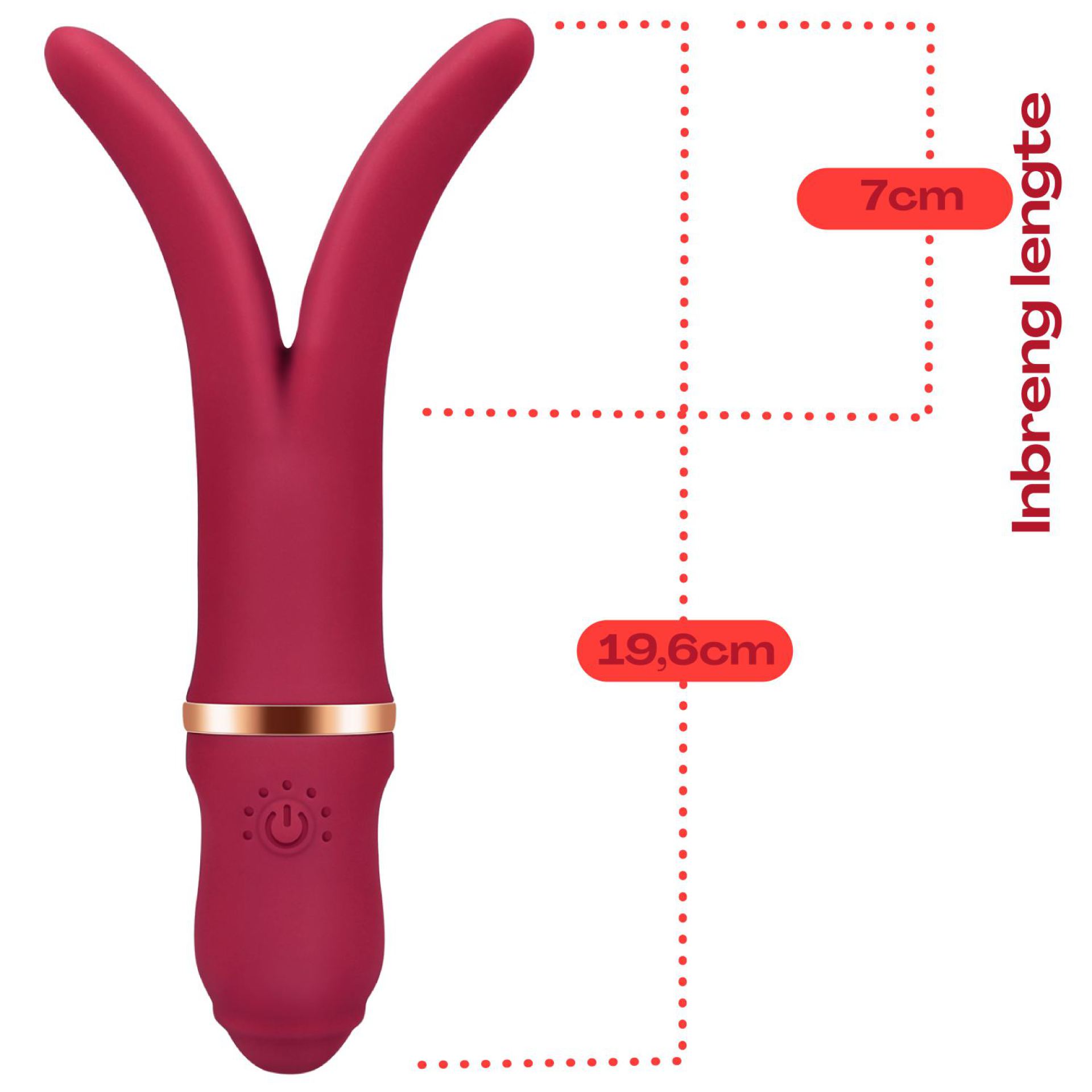 Vork vibrator rood kopen