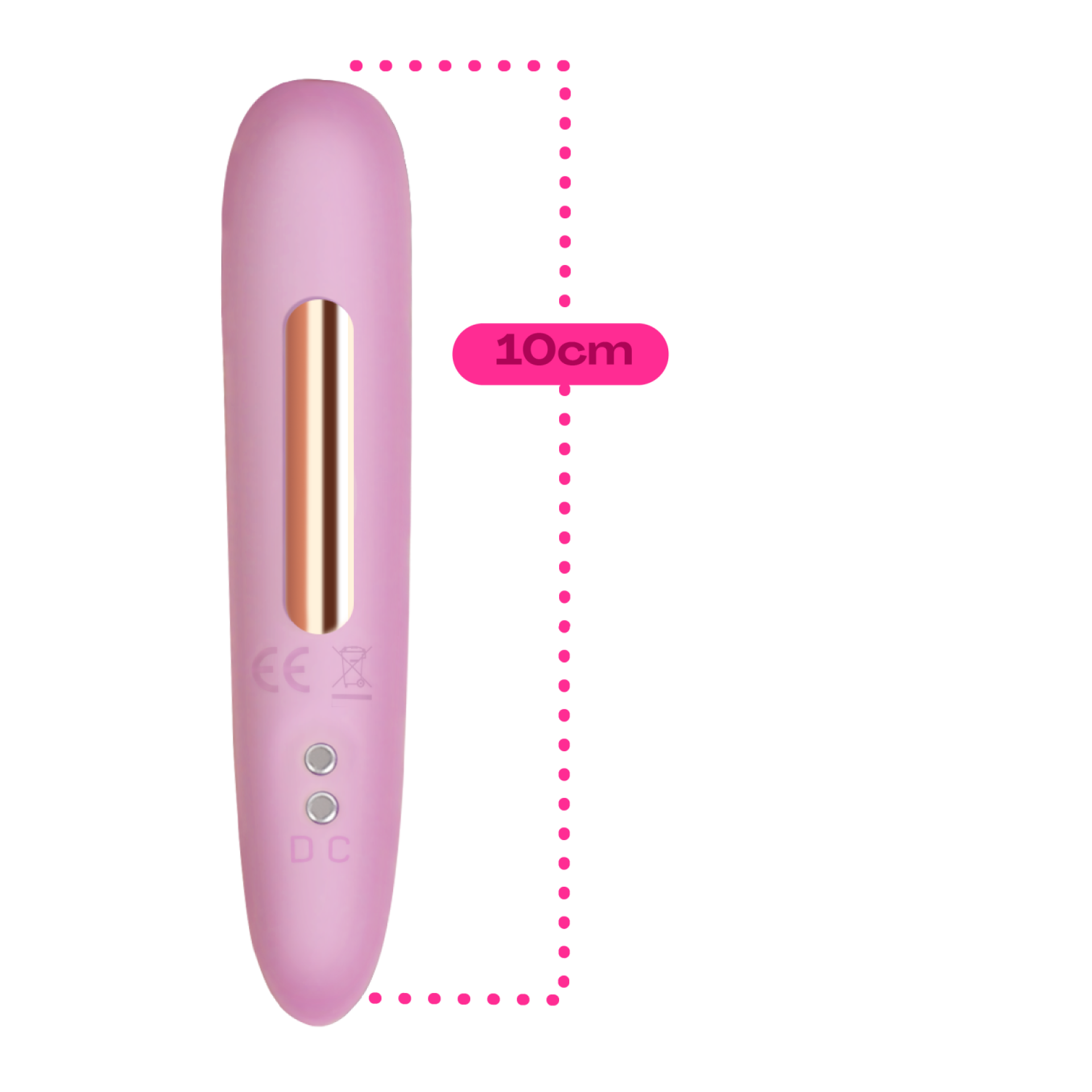 Bullet vibrator 10cm lichtroze kopen