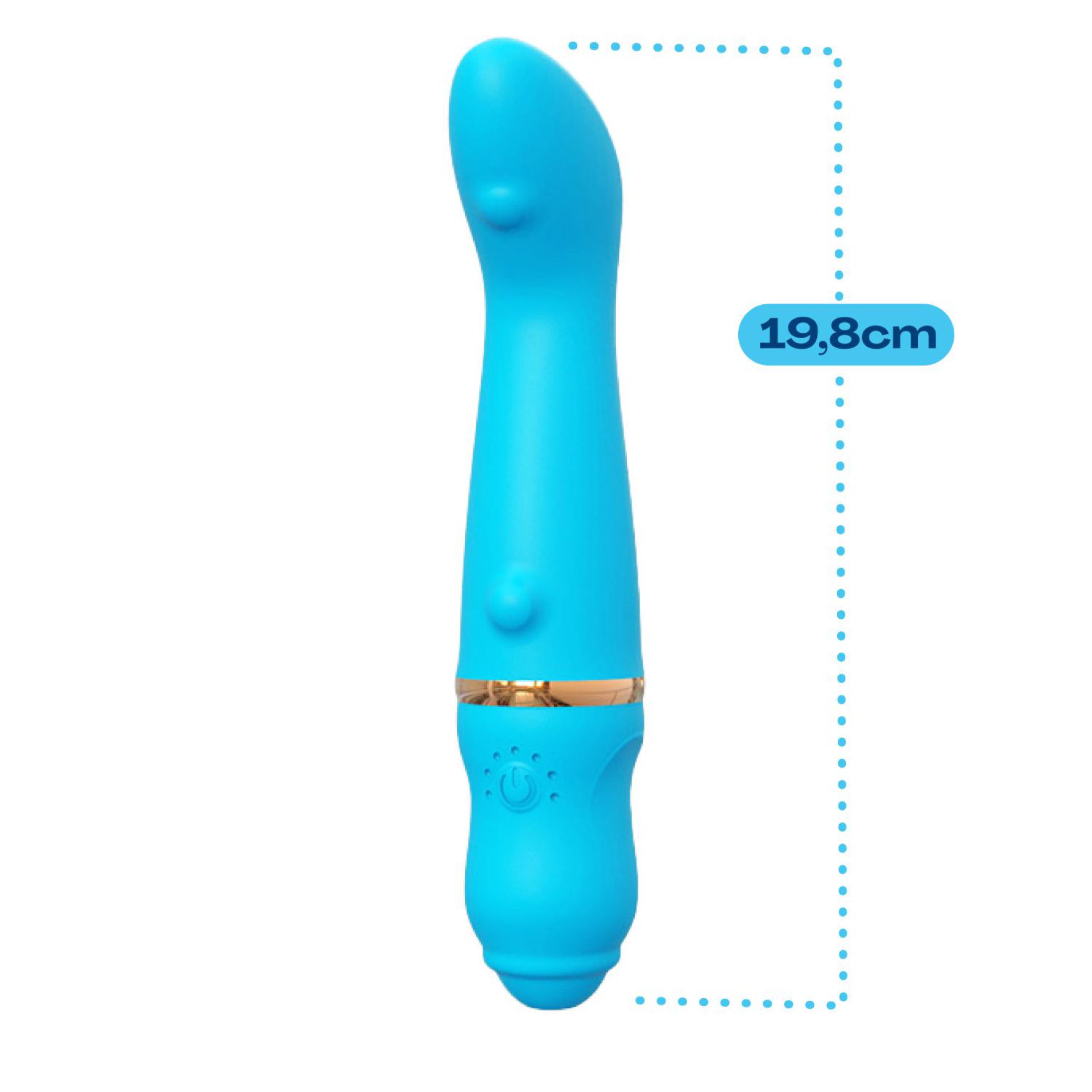 Vibrator vingervorm 19,8cm blauw kopen