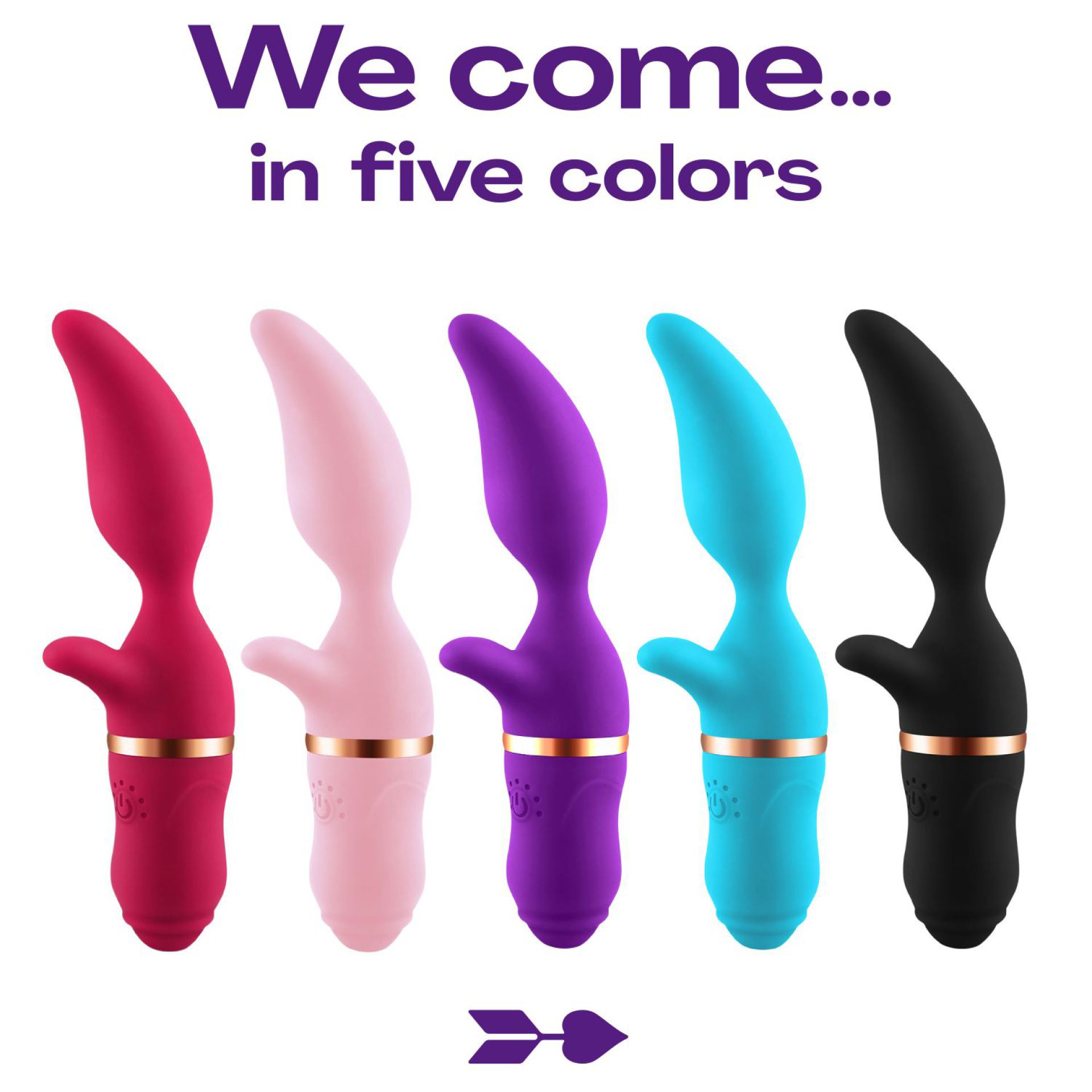 Tarzan vibrator 19,8cm mangovorm paars
