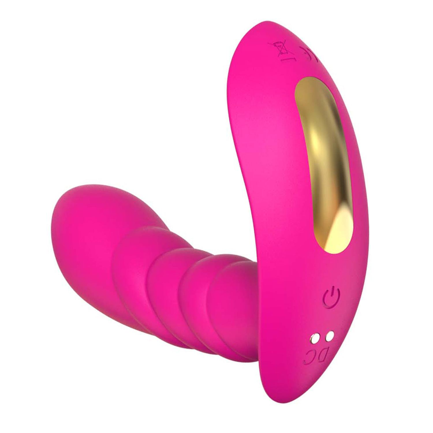Draagbare vibrator met app roze