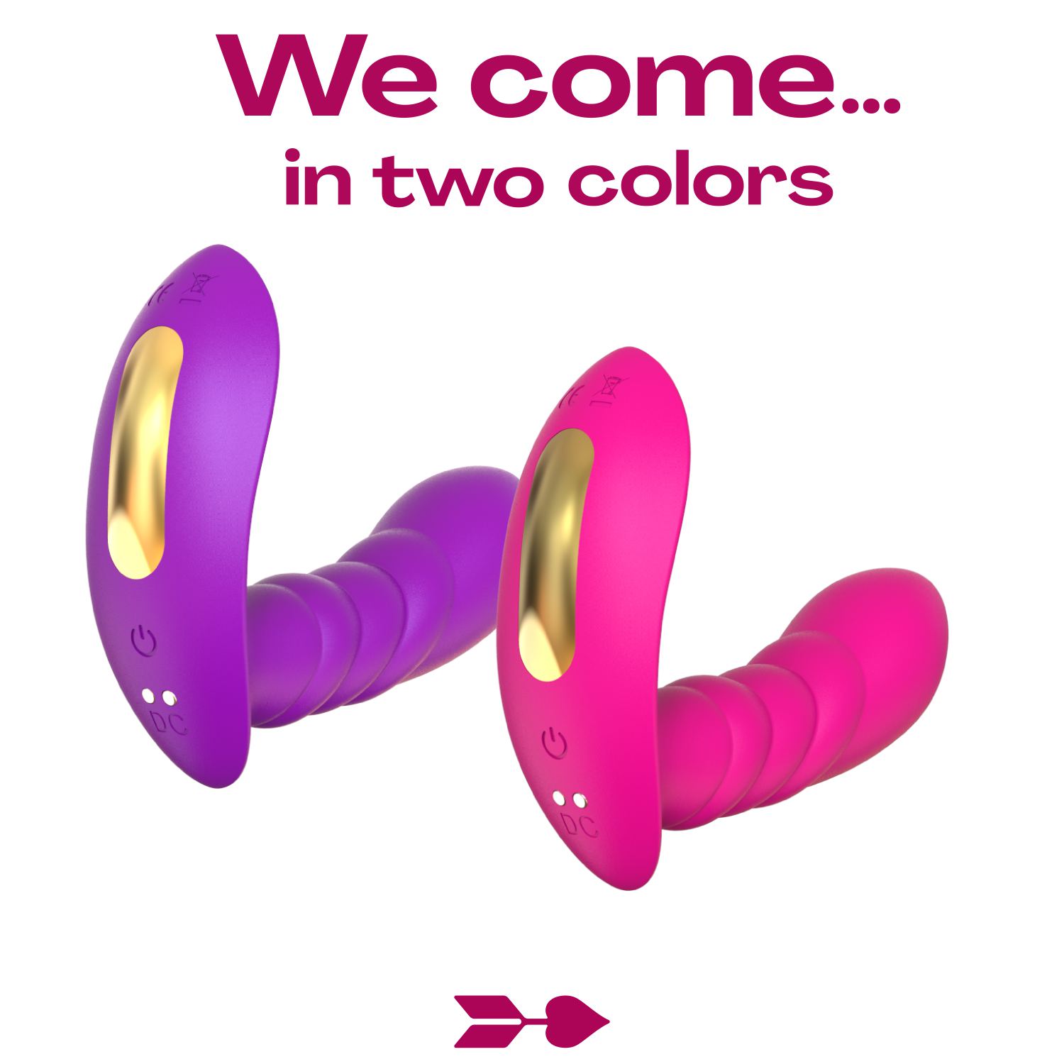 Goedkope draagbare vibrator met app roze