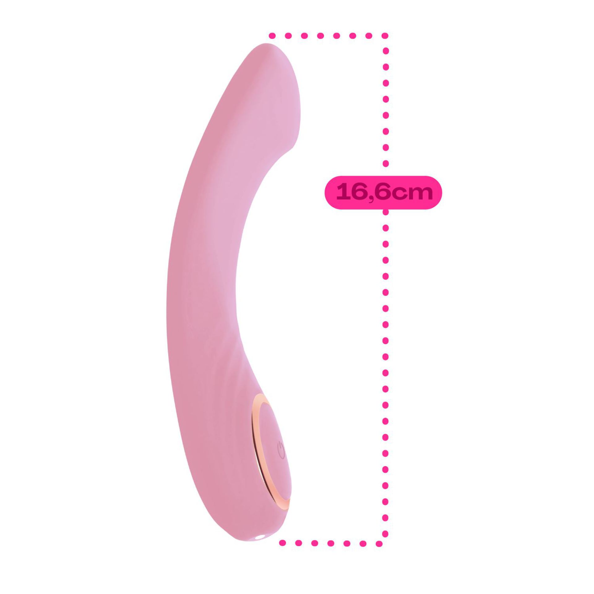 G-Spot vibrator 16,6cm lichtroze kopen