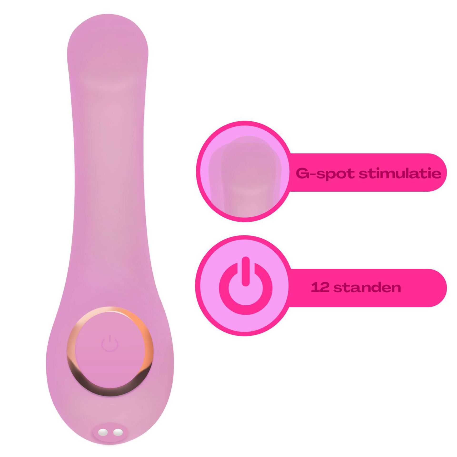 G-Spot vibrator 16,6cm lichtroze goedkoop