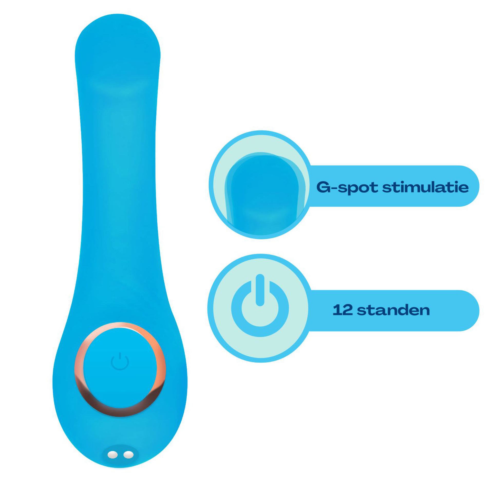 G-Spot vibrator 16,6cm blauw goedkoop
