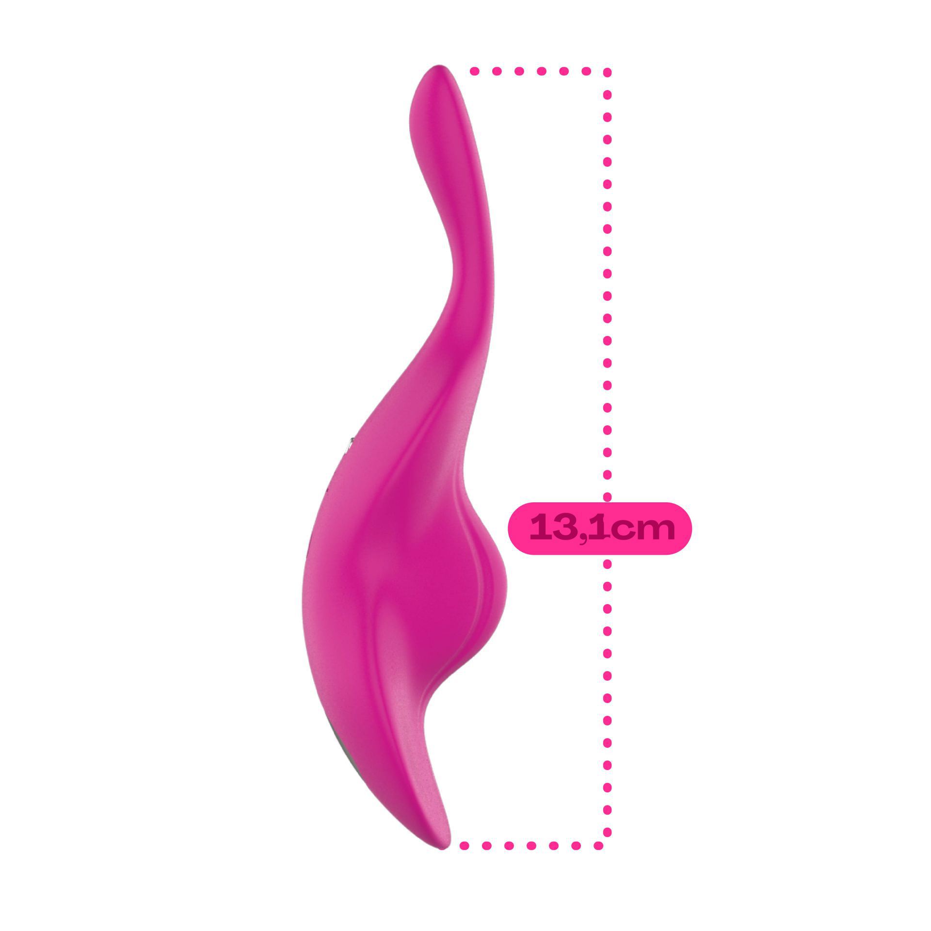 Draagbare vibrator viool met app roze kopen