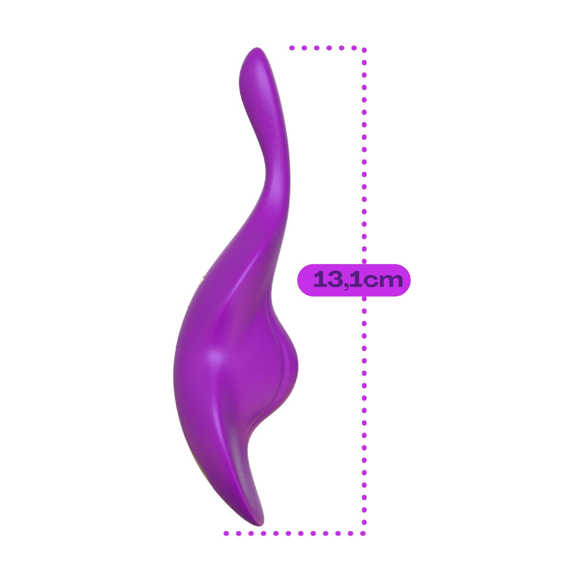 Draagbare vibrator viool met app paars kopen