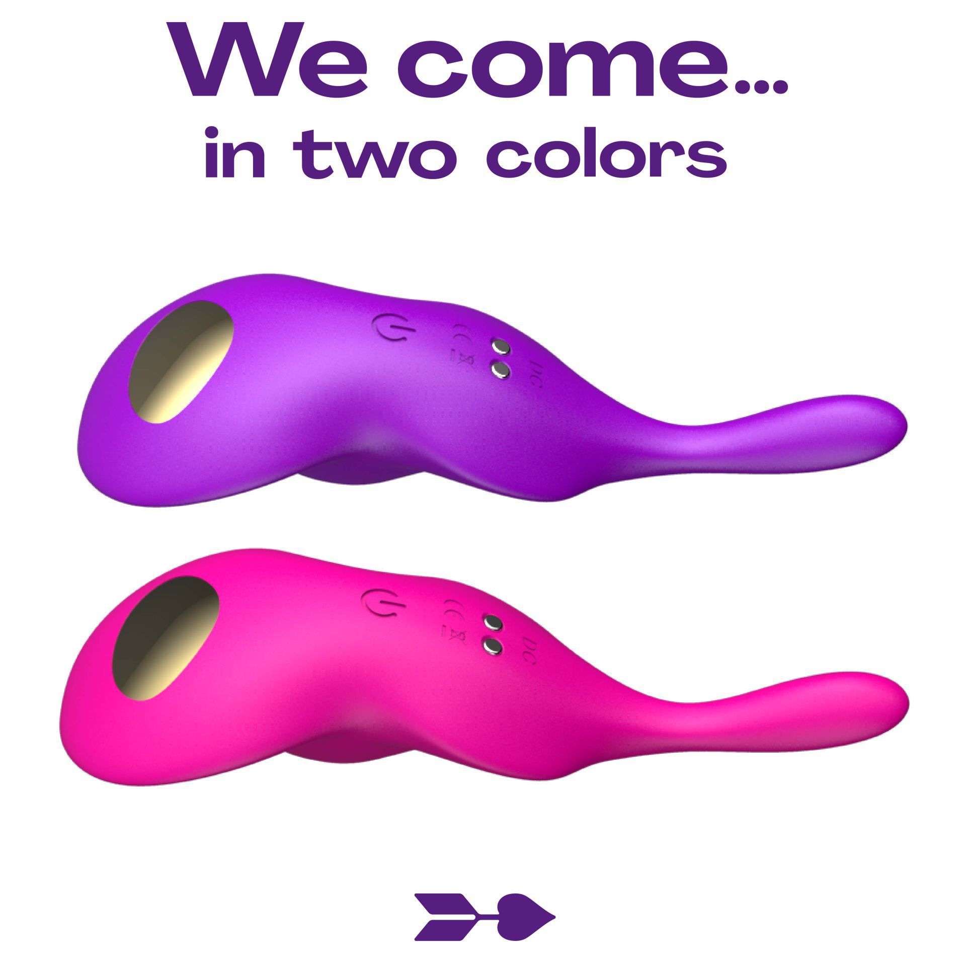 Draagbare vibrator viool app paars