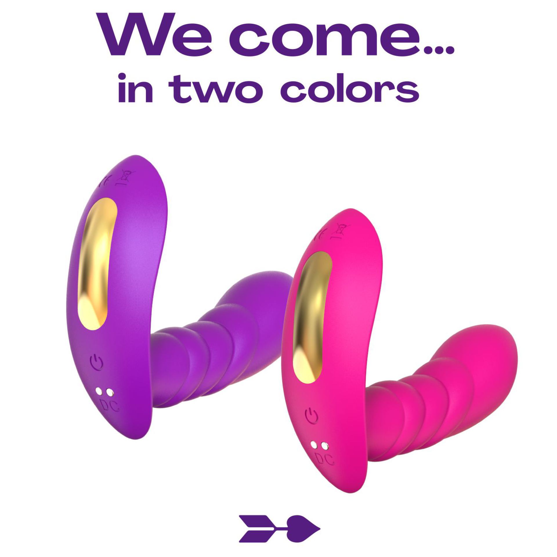 Draagbare g-spot vibrator paars app