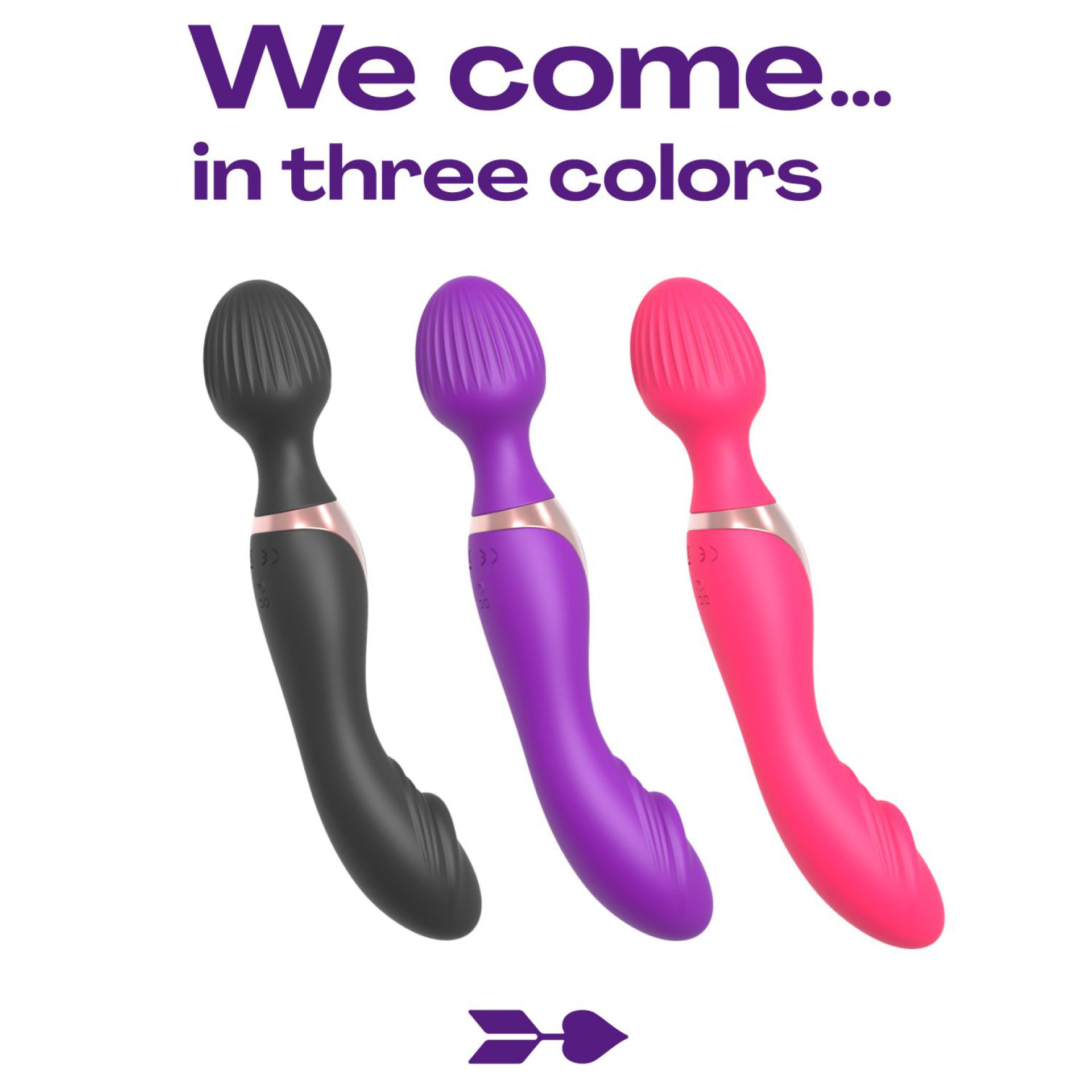 Wand vibrator dildo 22,1cm paars