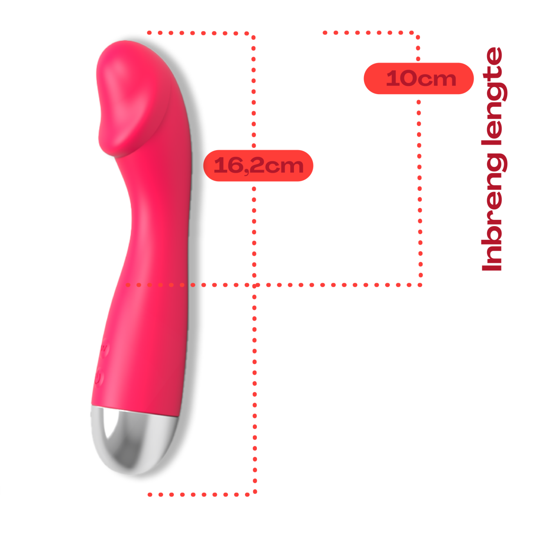 Vibrator 16,2cm roze kopen