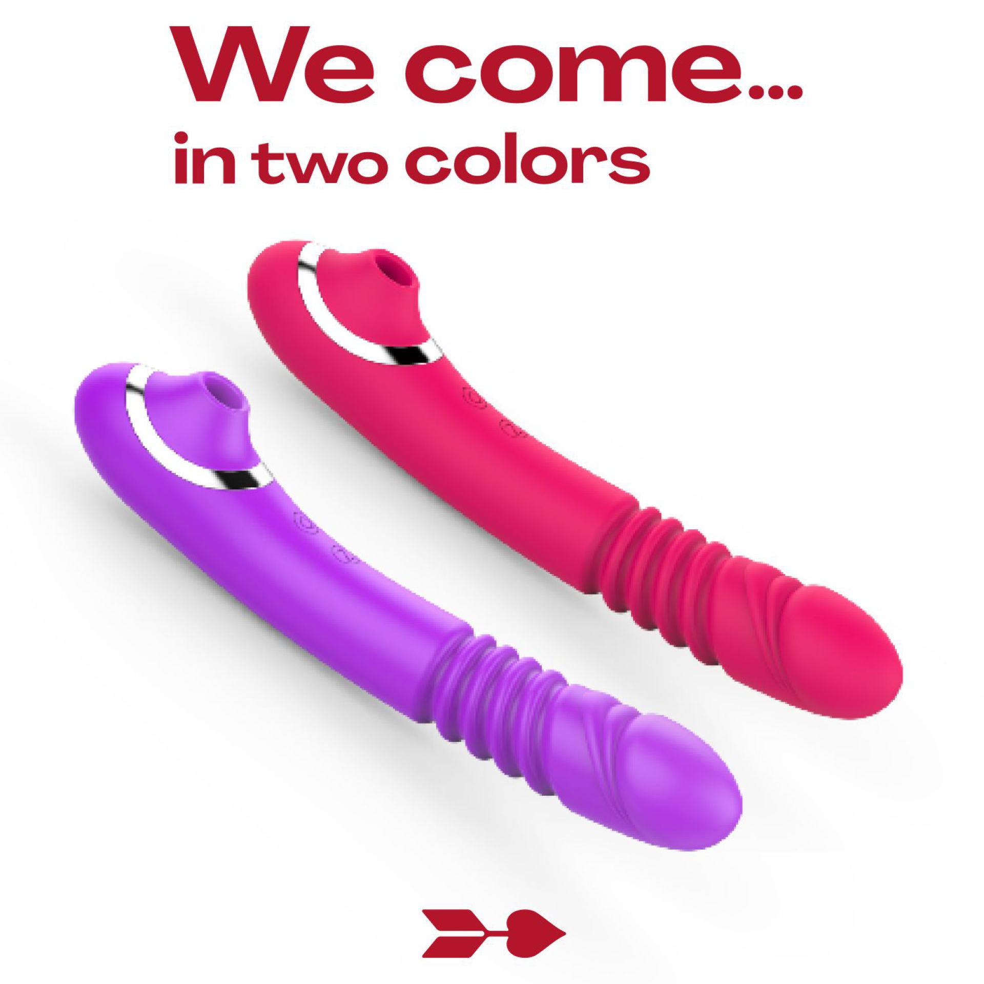 Stotende luchtdruk vibrator roze 23cm