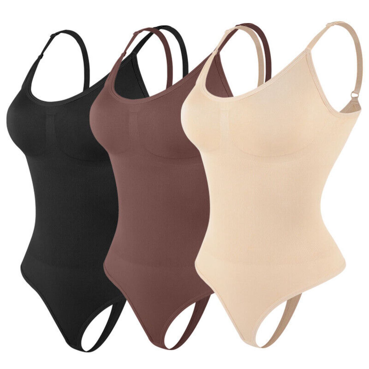 Corrigerend ondergoed Stringbody Bruin