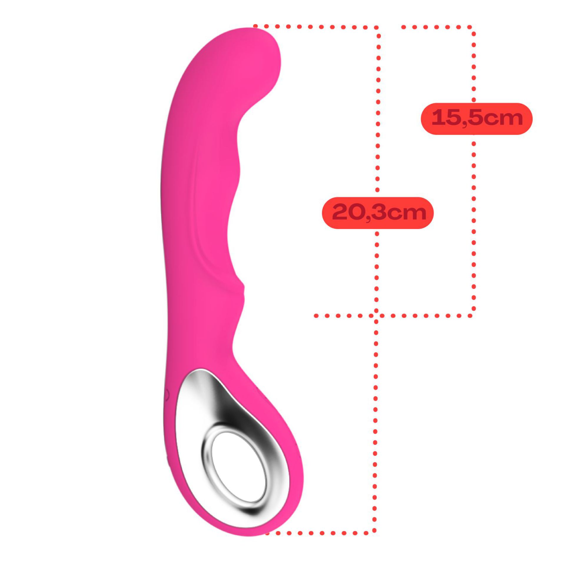 G-spot vibrator 20,3cm roze kopen