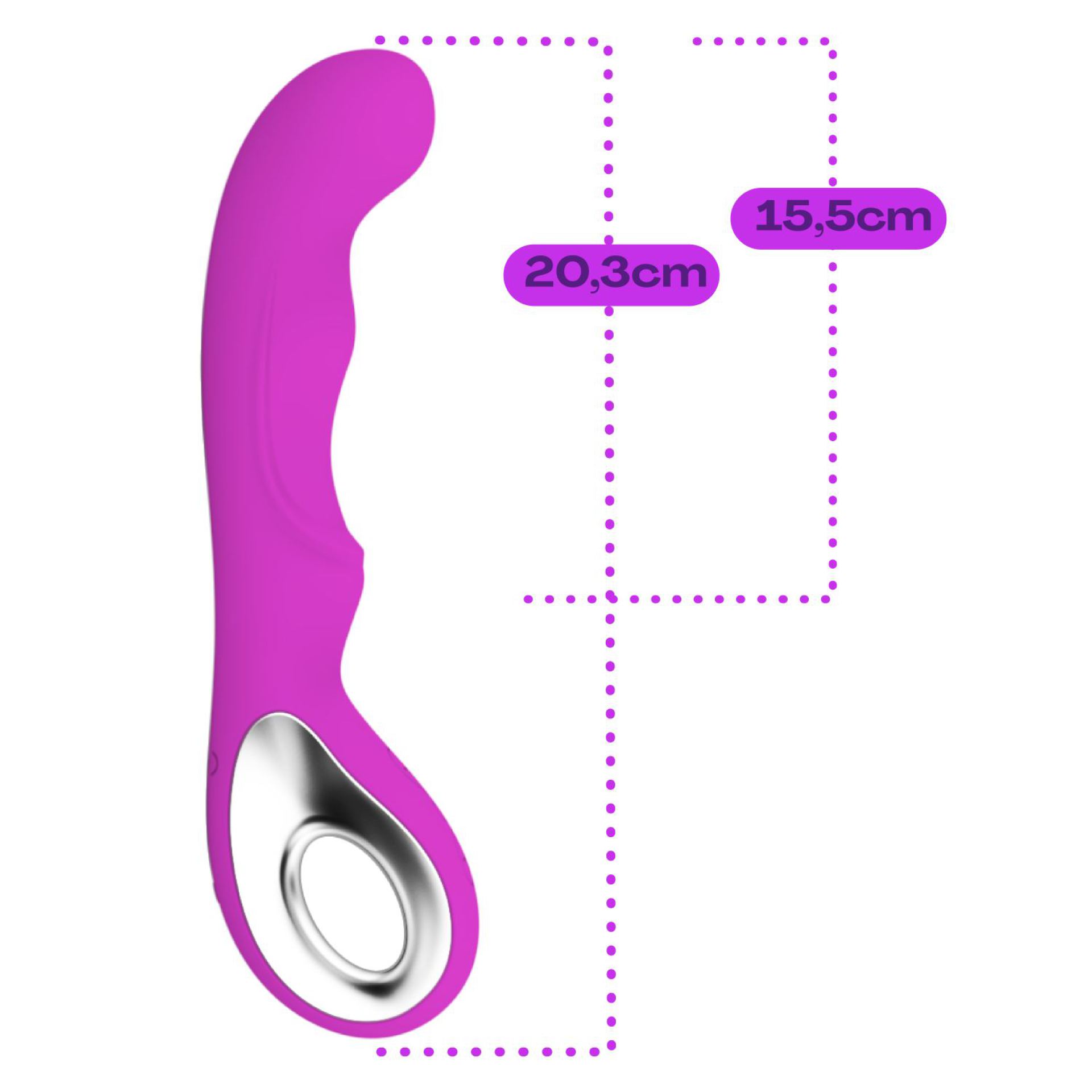 G-spot vibrator 20,3cm paars kopen