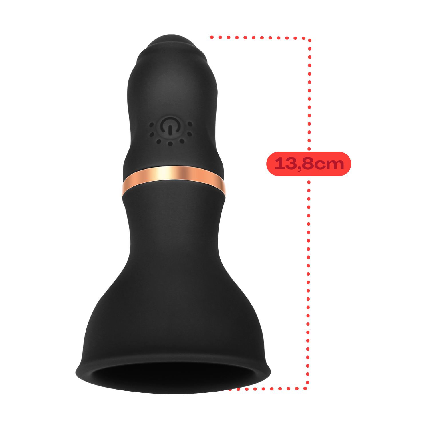 Borst en tepel vibrator Zwart kopen