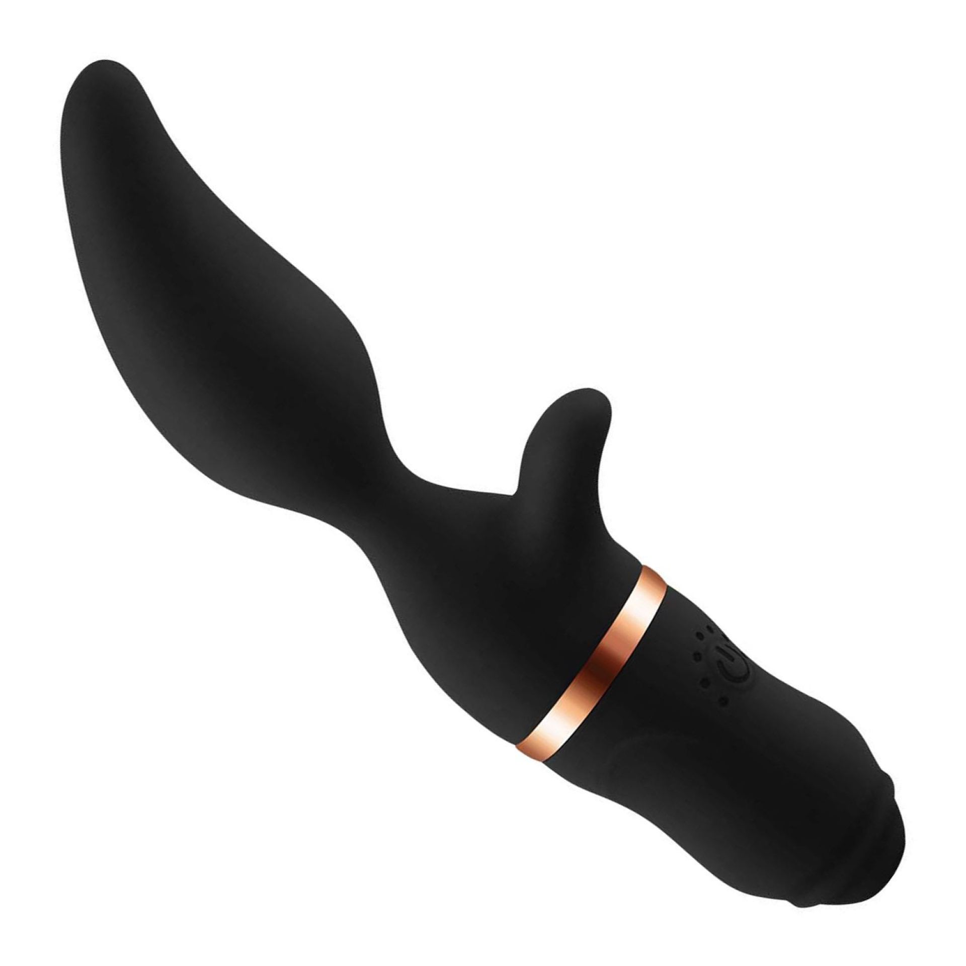 Tarzan vibrator mangovorm 19,8cm zwart