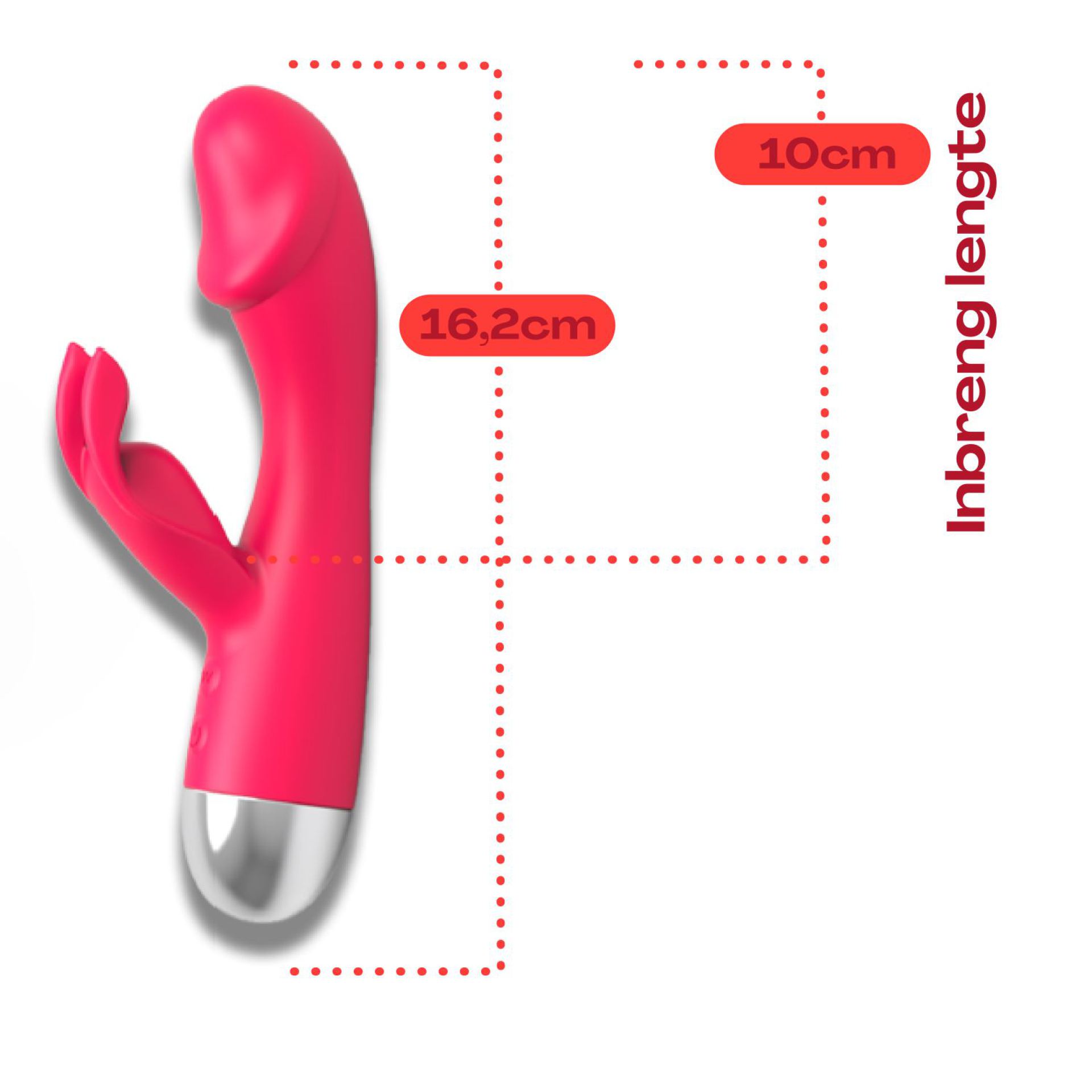 Tarzan vibrator met rabbit 16cm roze kopen
