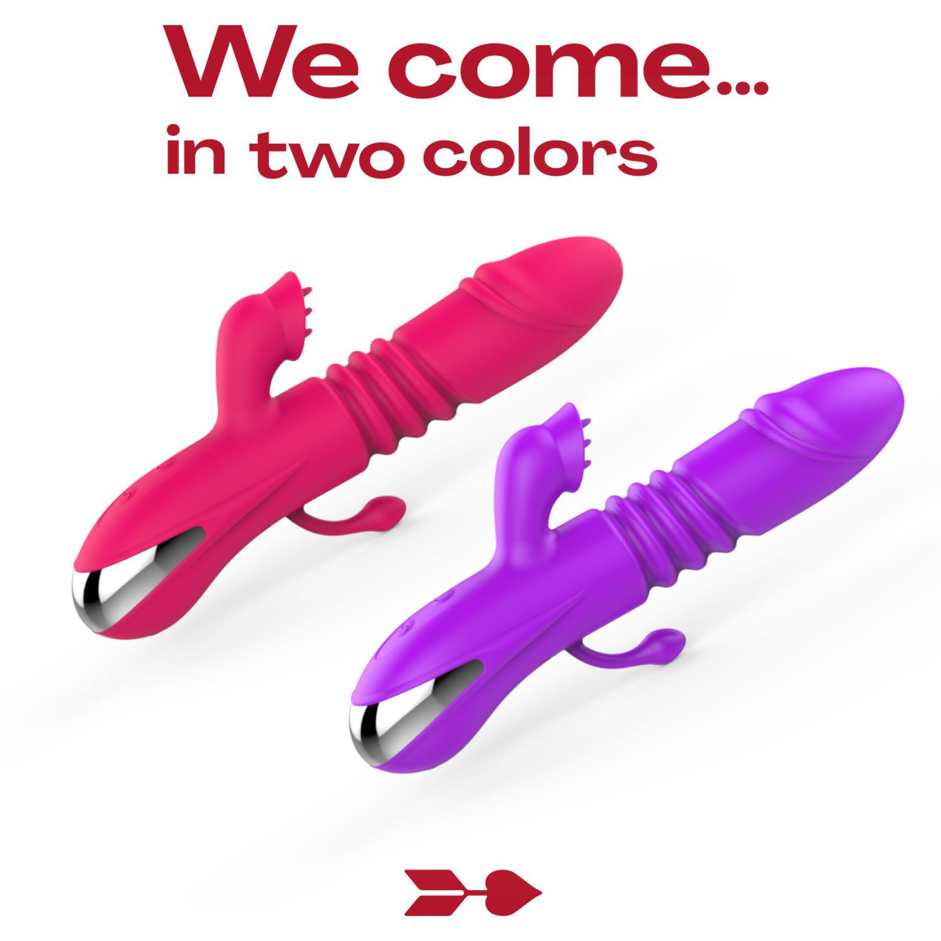Stotende tarzan vibrator roze 19,5cm
