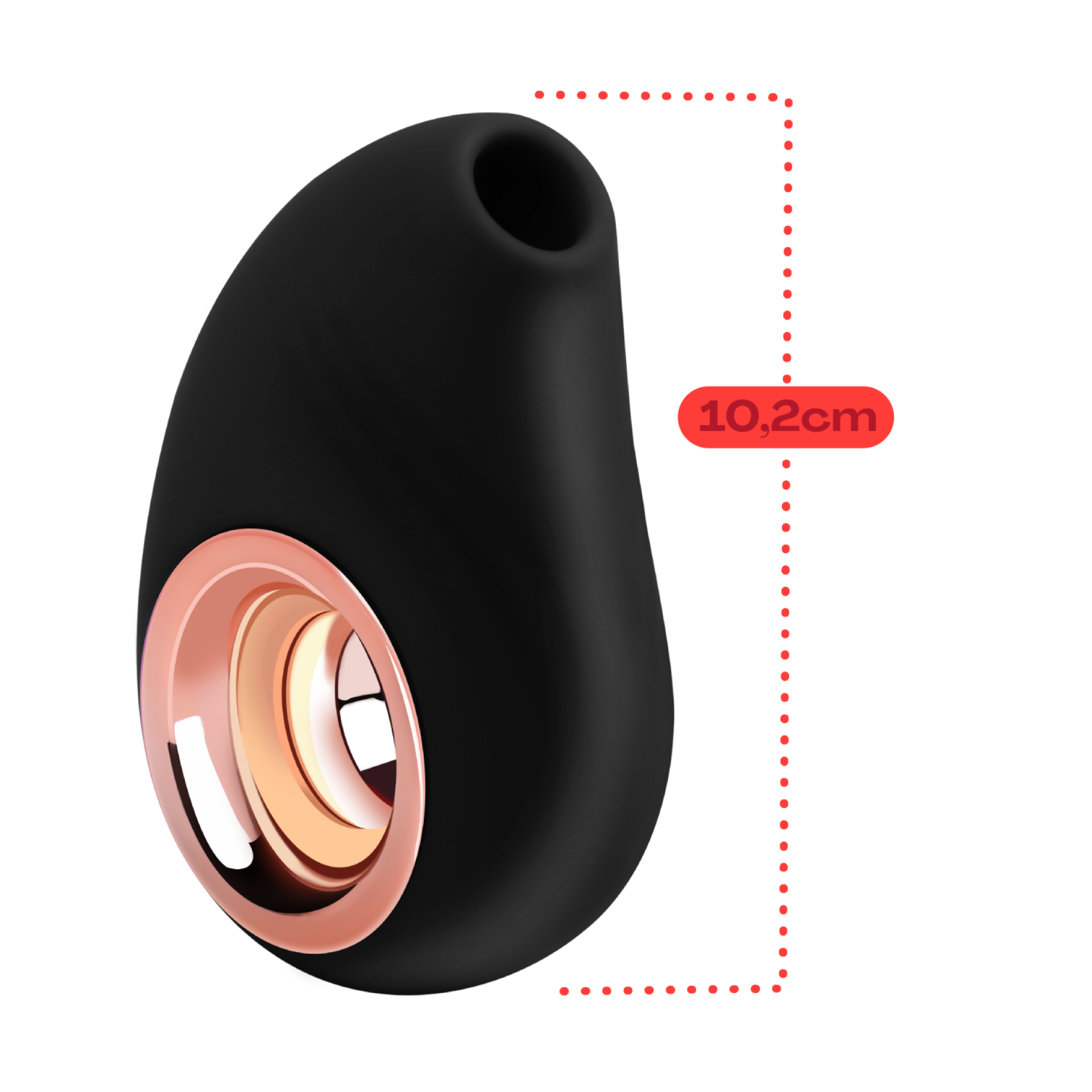 Luchtdruk vibrator 10,2cm zwart kopen
