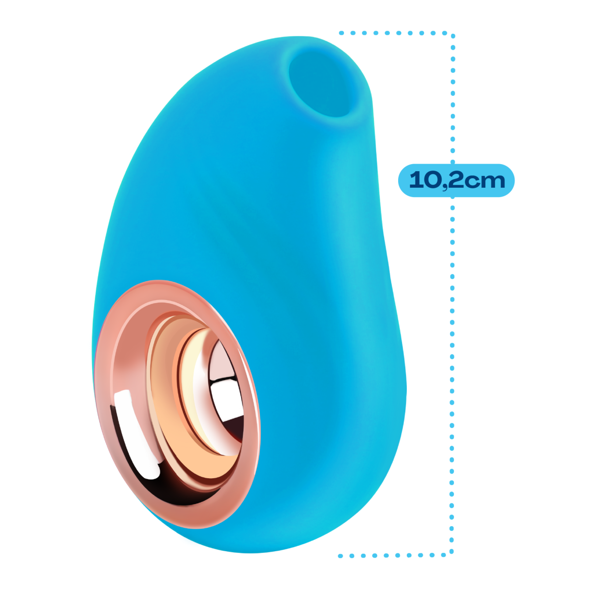 Luchtdruk vibrator 10,2cm blauw kopen