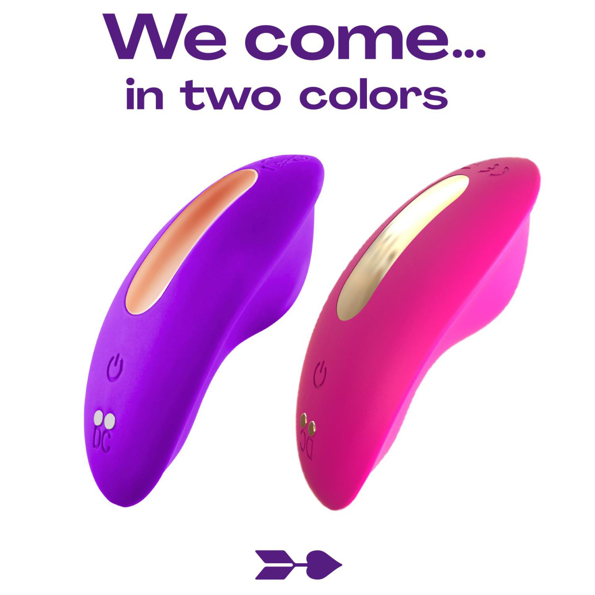 Draagbare vibrator met app paars bestellen