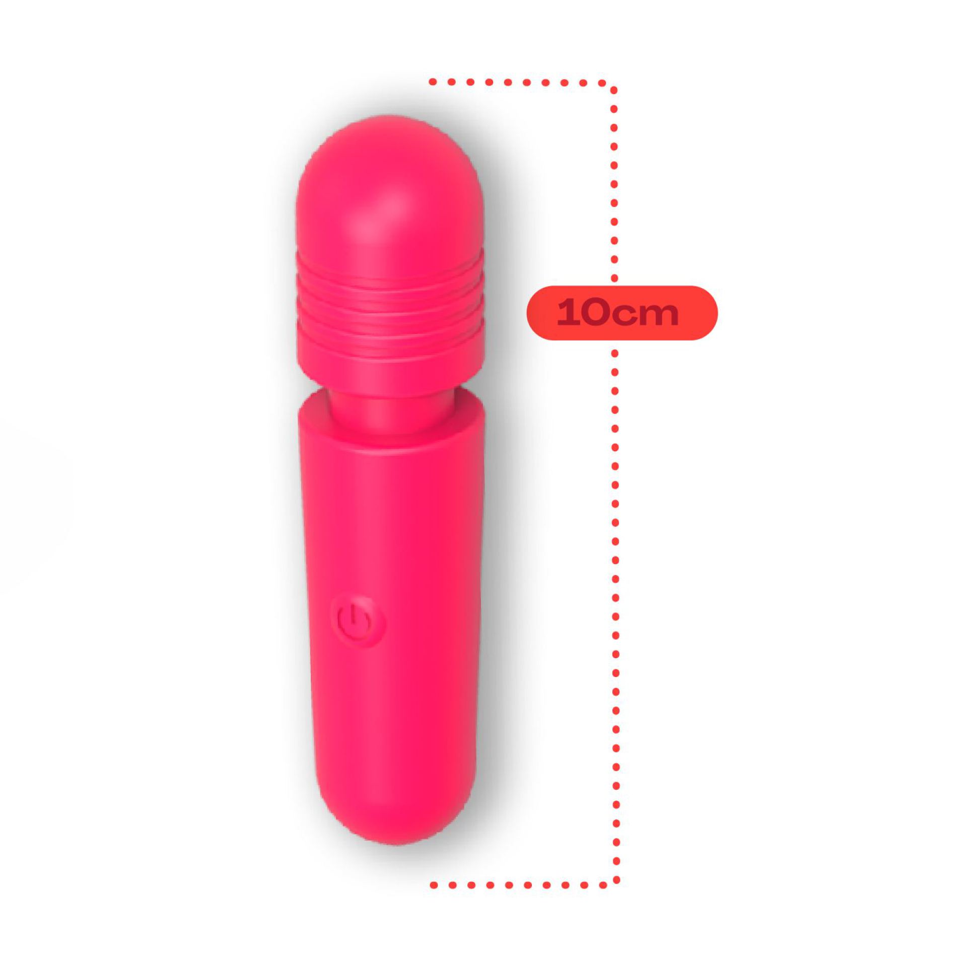 Wand vibrator 10cm roze kopen