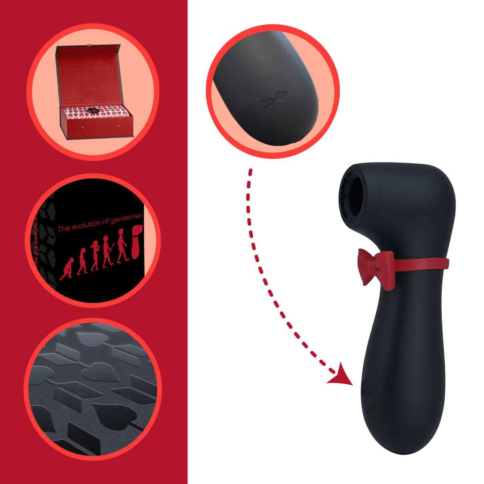 Luchtdruk vibrator 10cm the gentleman