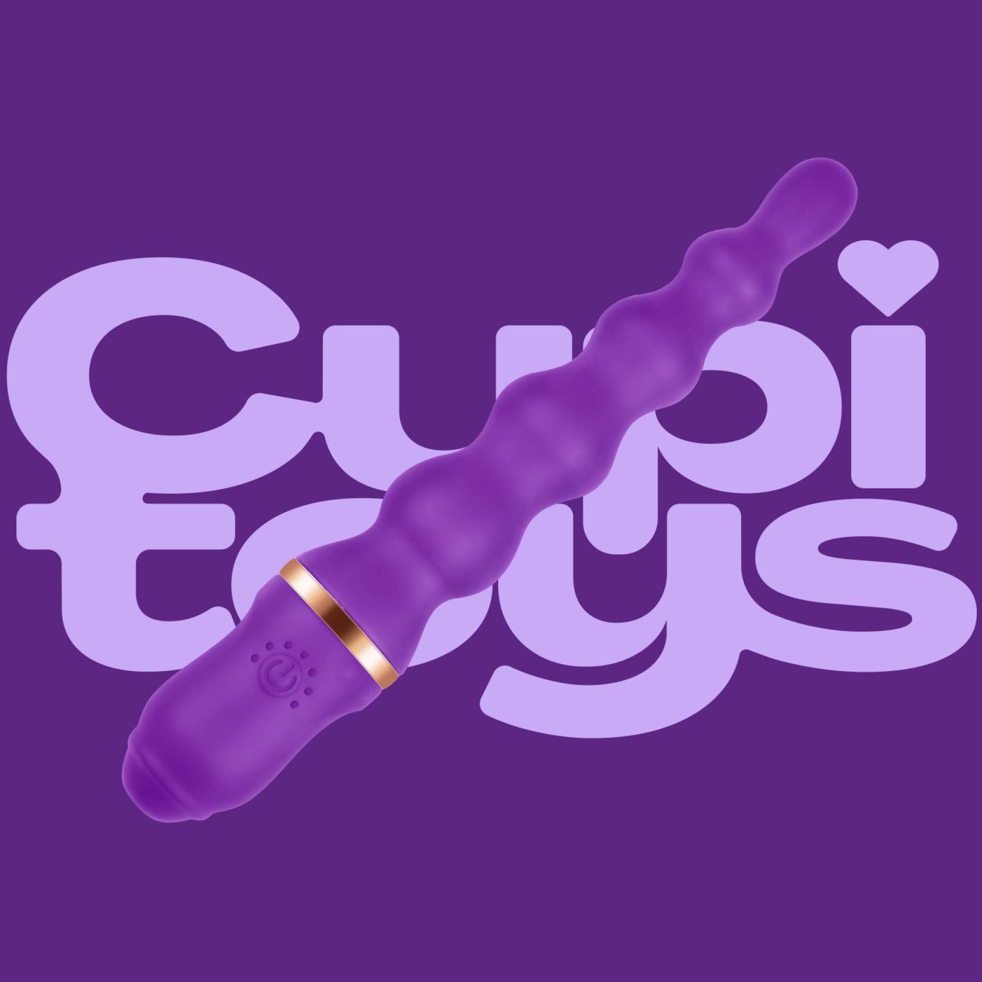 Anaal vibrator 24,9cm paars voorbeeld