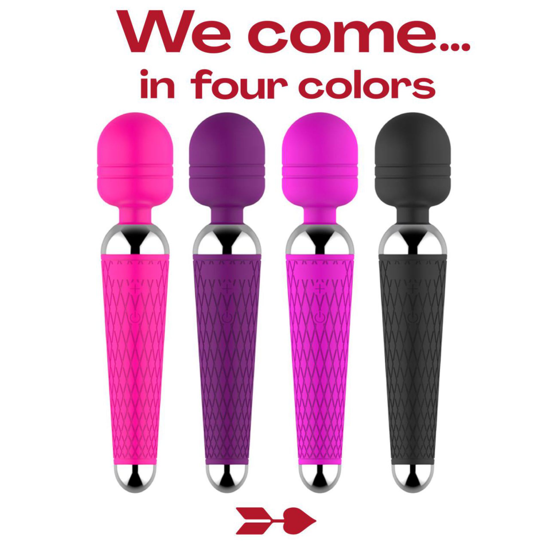 Wand vibrator 20cm zwart met reliëf