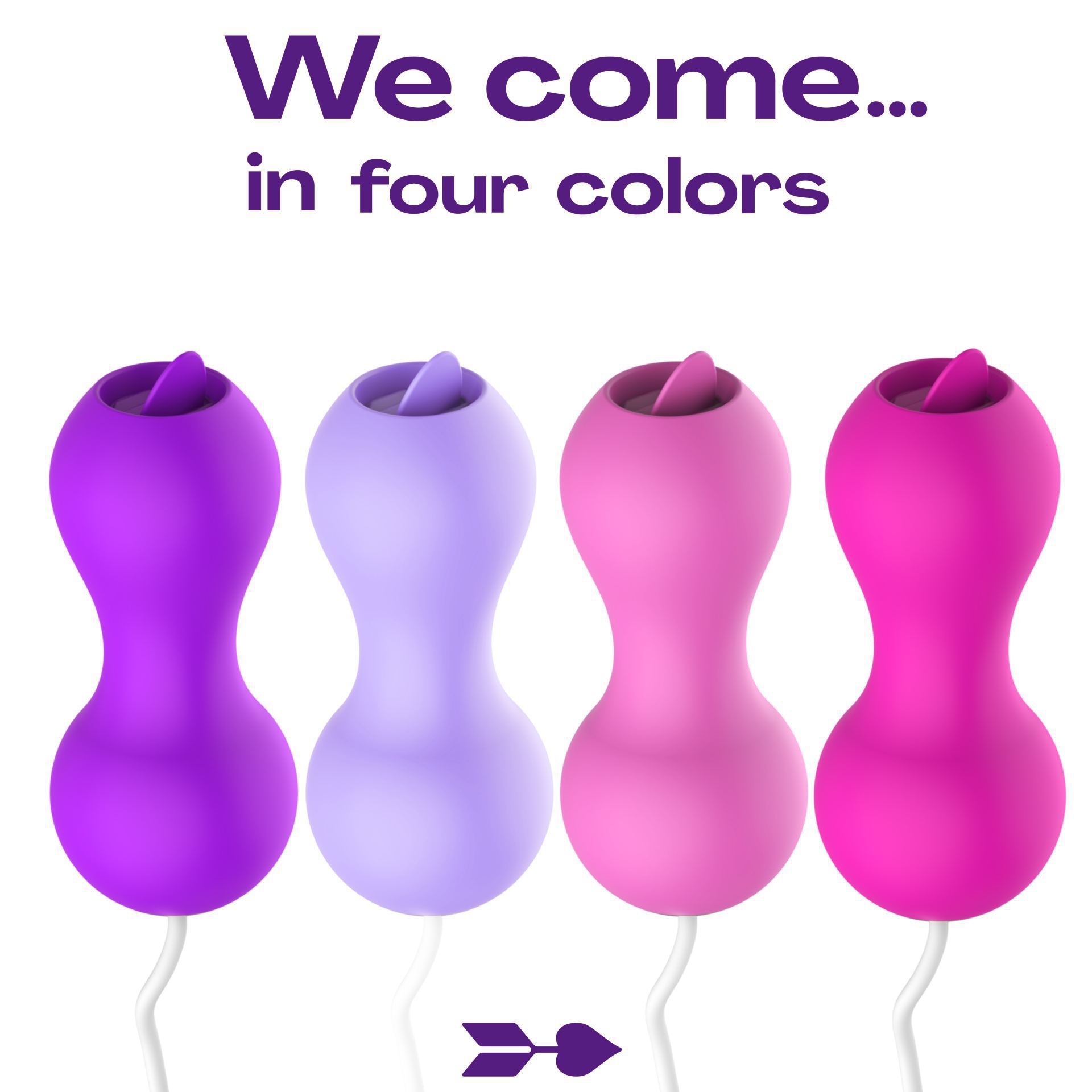 Vibrerend ei tong 7cm paars bestellen