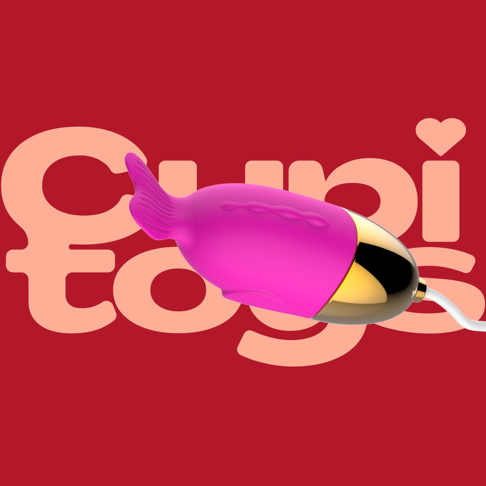 Vibrerend ei visvorm 8,1cm roze online