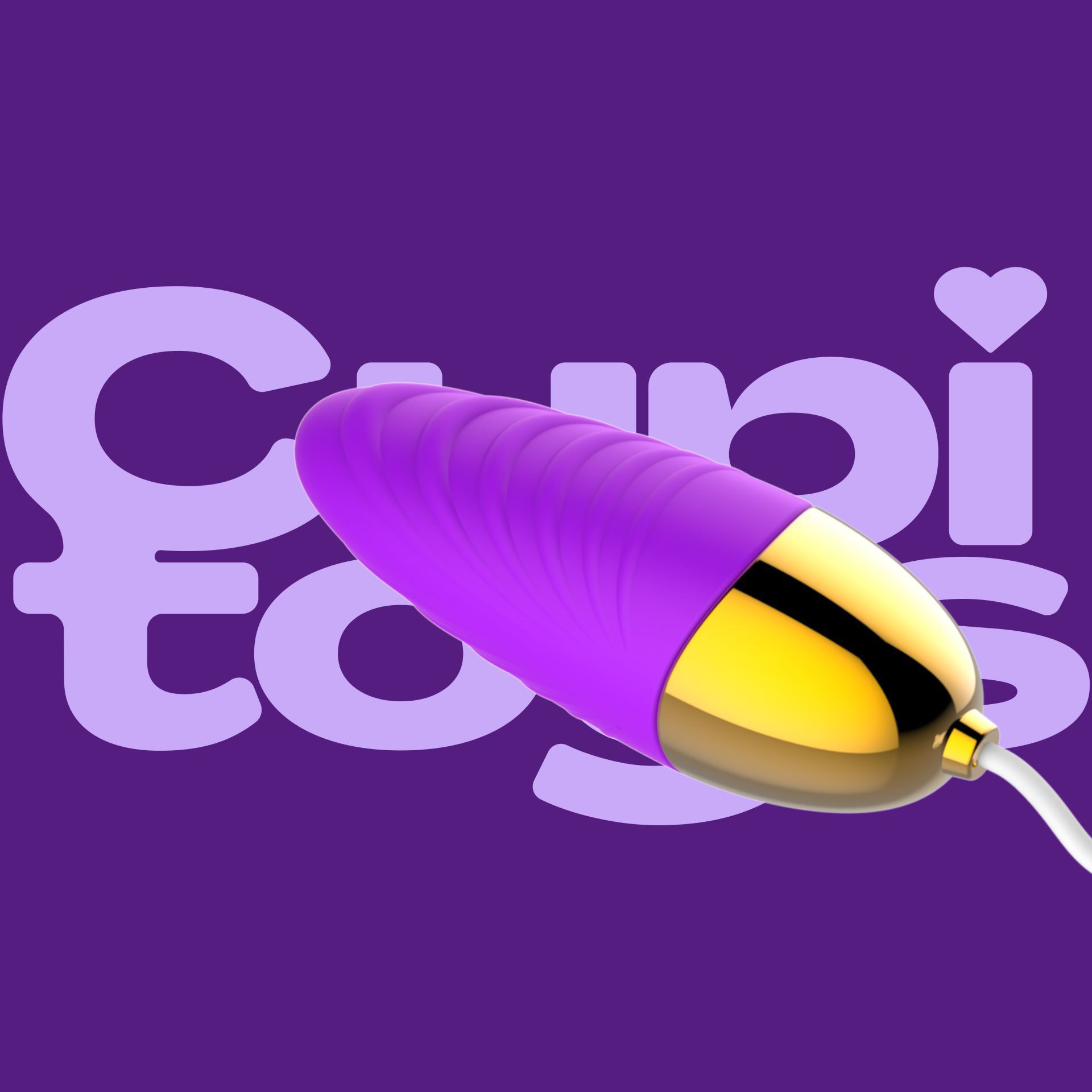 Vibrerend ei 6,7cm paars online