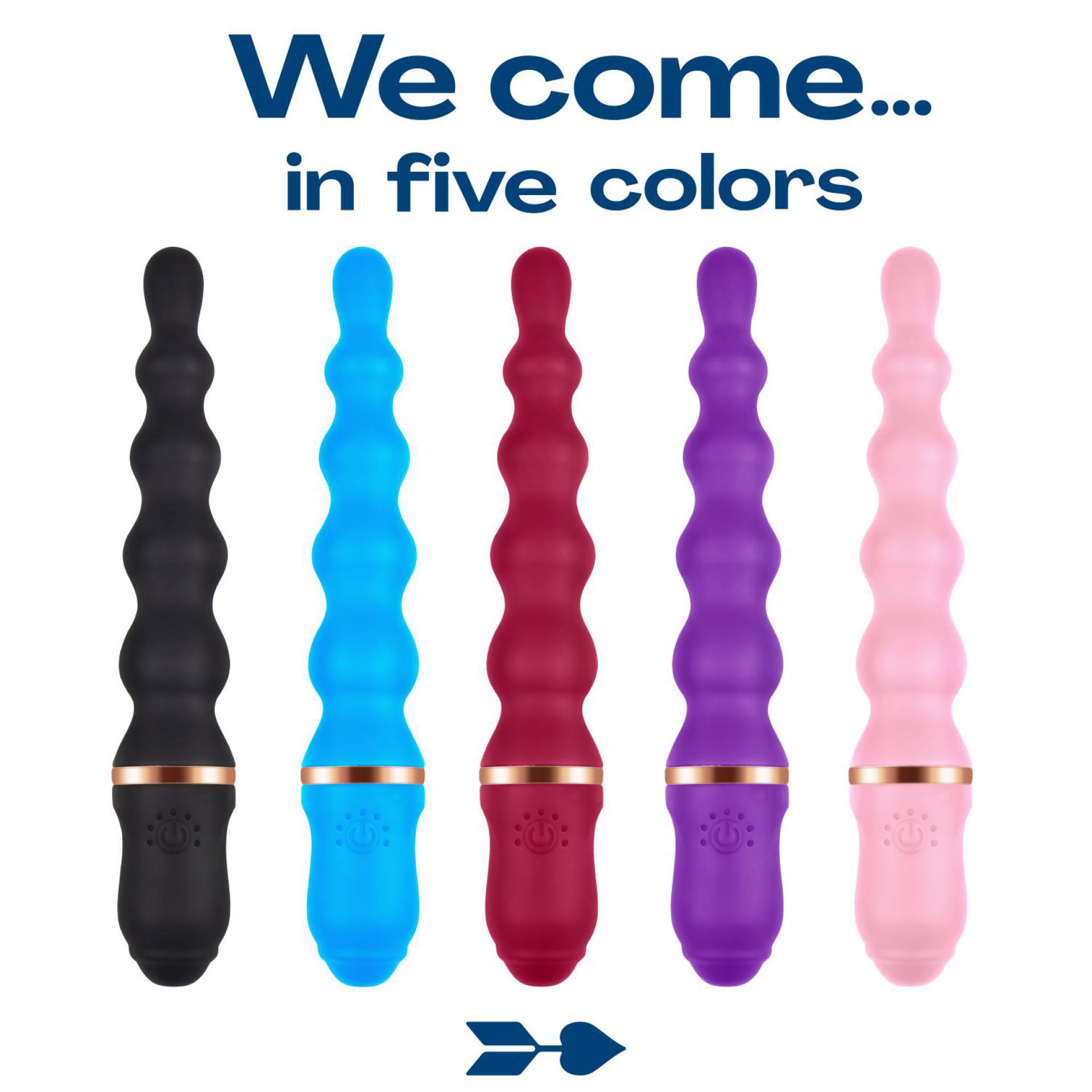 Anaal vibrator 24,9cm blauw kleuren