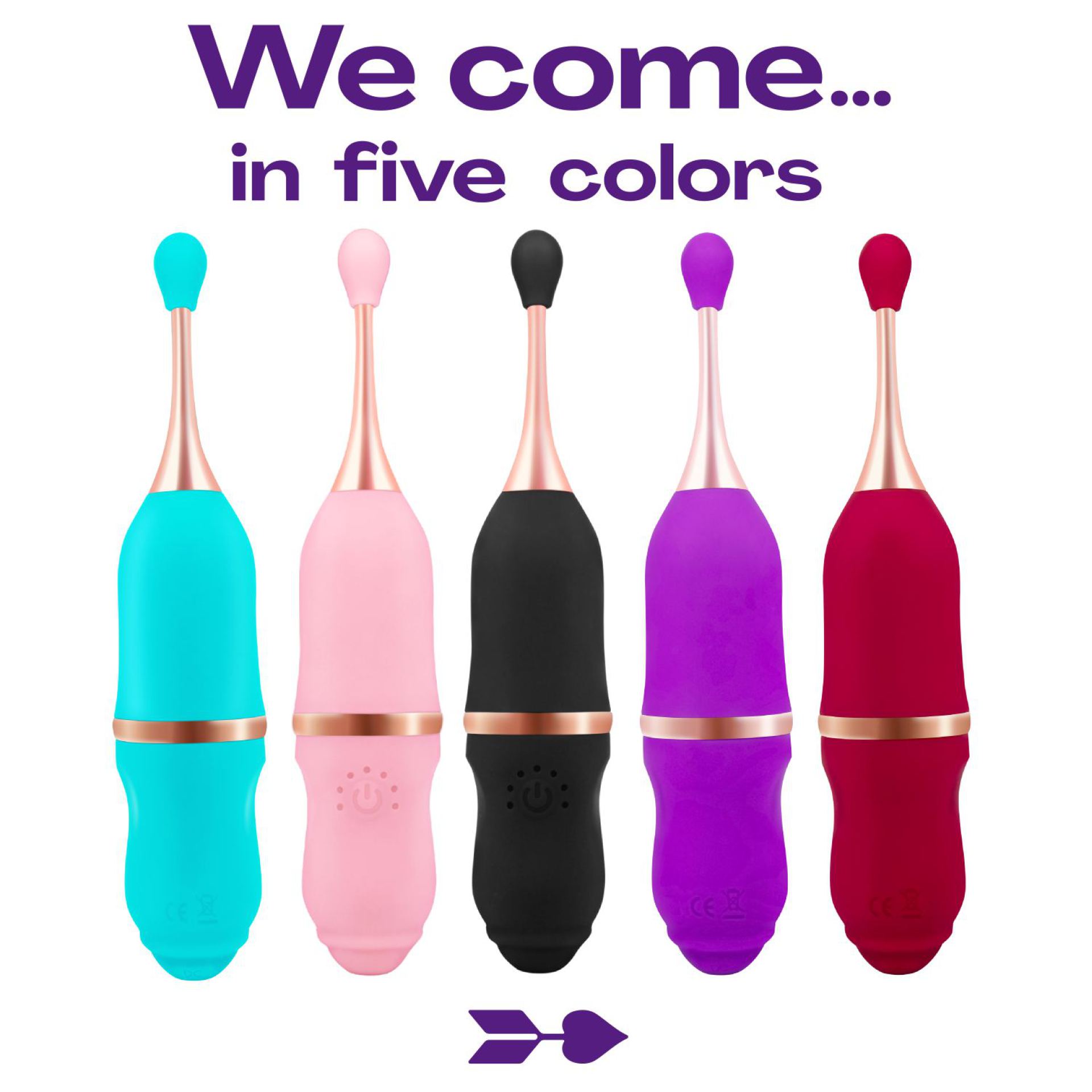 Koop Pinpoint clitoris vibrator 19,8cm Paars